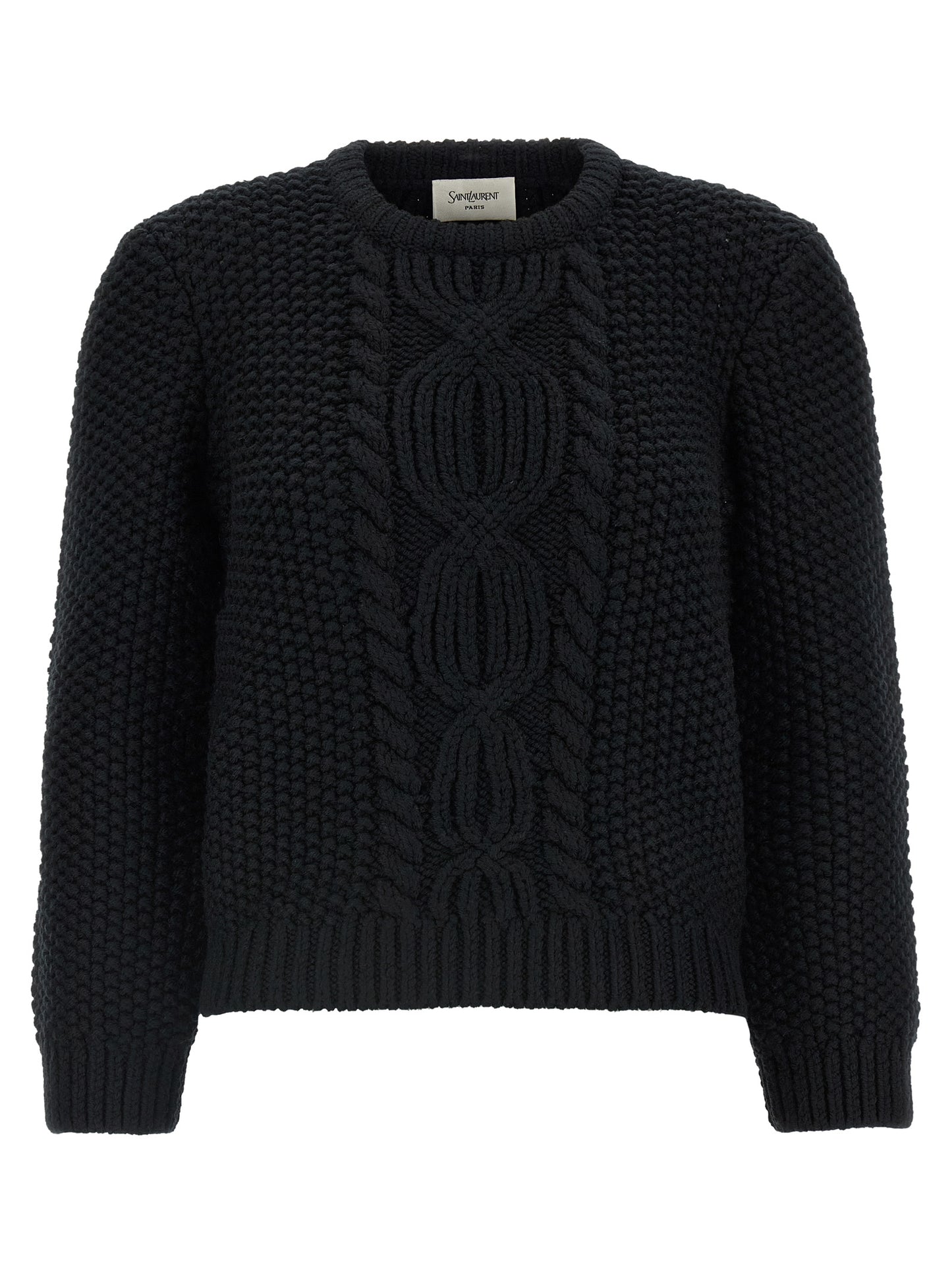 Saint Laurent Men Wool Sweater With Processing SAINT LAURENT