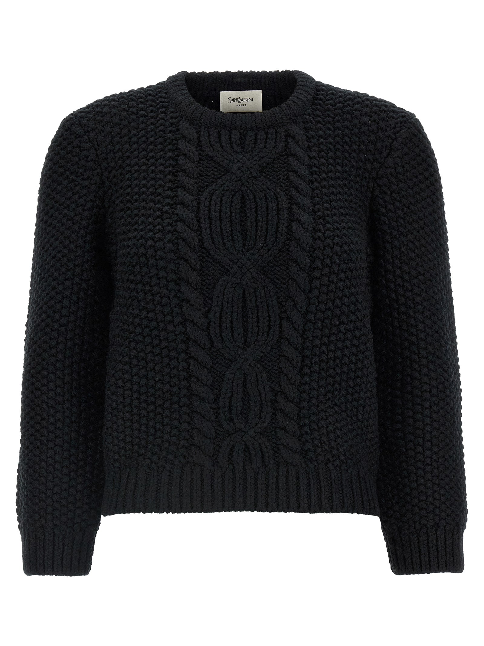 Saint Laurent Men Wool Sweater With Processing SAINT LAURENT