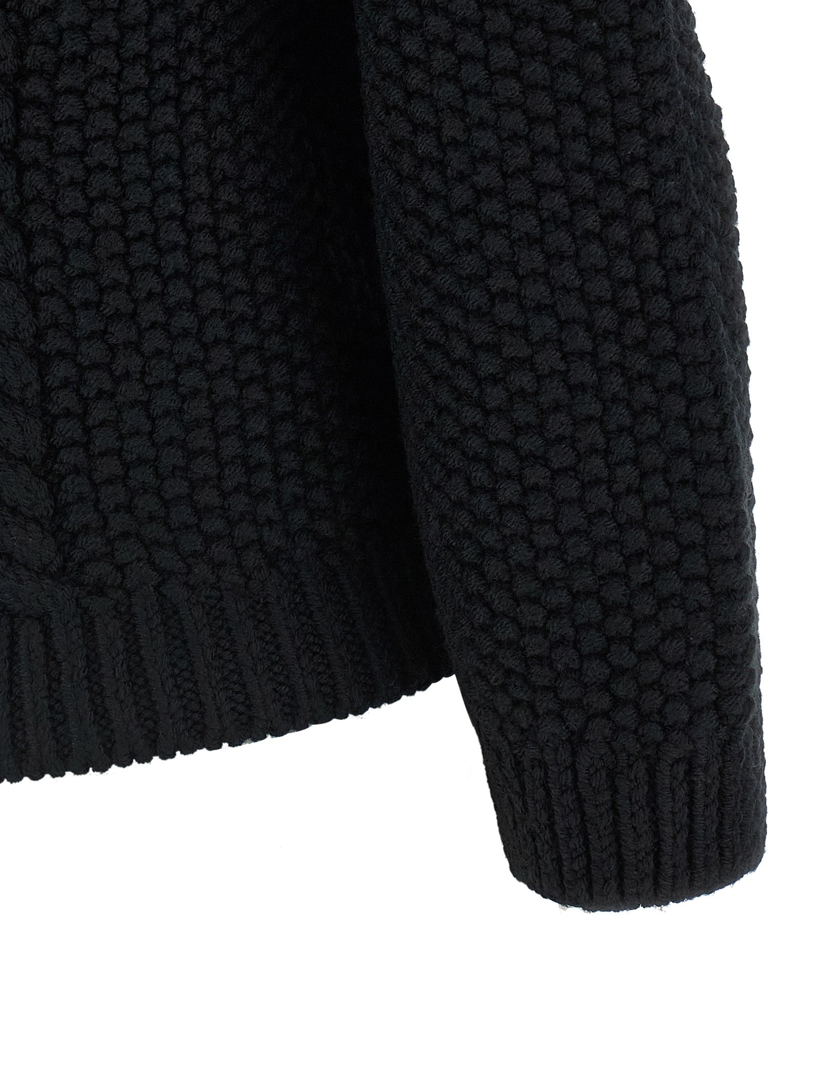 Saint Laurent Men Wool Sweater With Processing SAINT LAURENT