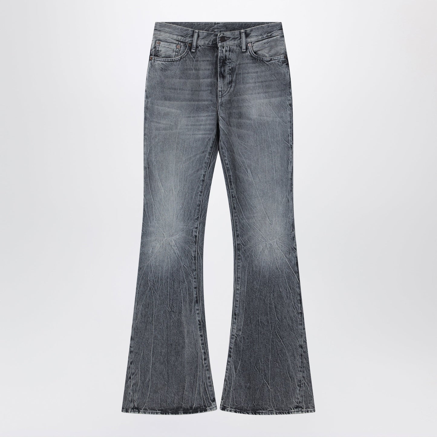 Acne Studios Black Faded Flared Jeans Women ACNE STUDIOS