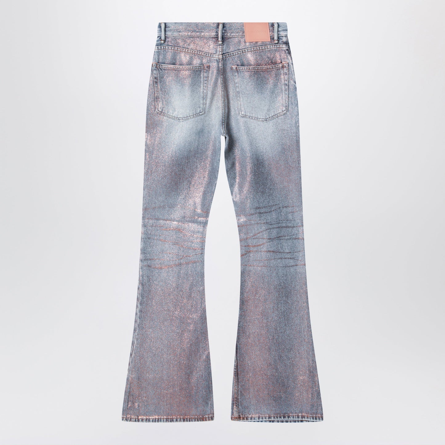 Acne Studios Fitted Glitter Jeans 2025F Rose Copper/Light Blue Women ACNE STUDIOS
