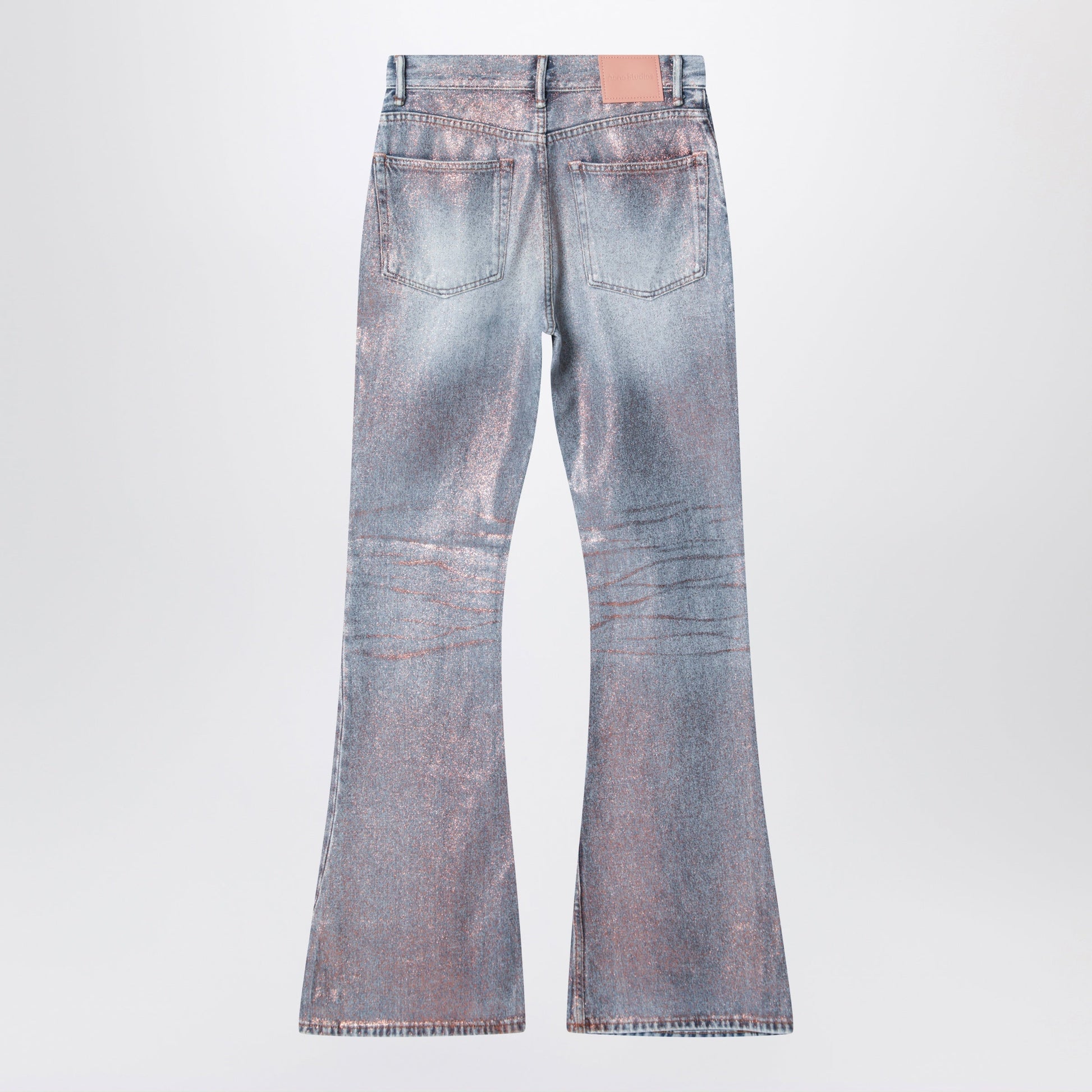 Acne Studios Fitted Glitter Jeans 2025F Rose Copper/Light Blue Women ACNE STUDIOS