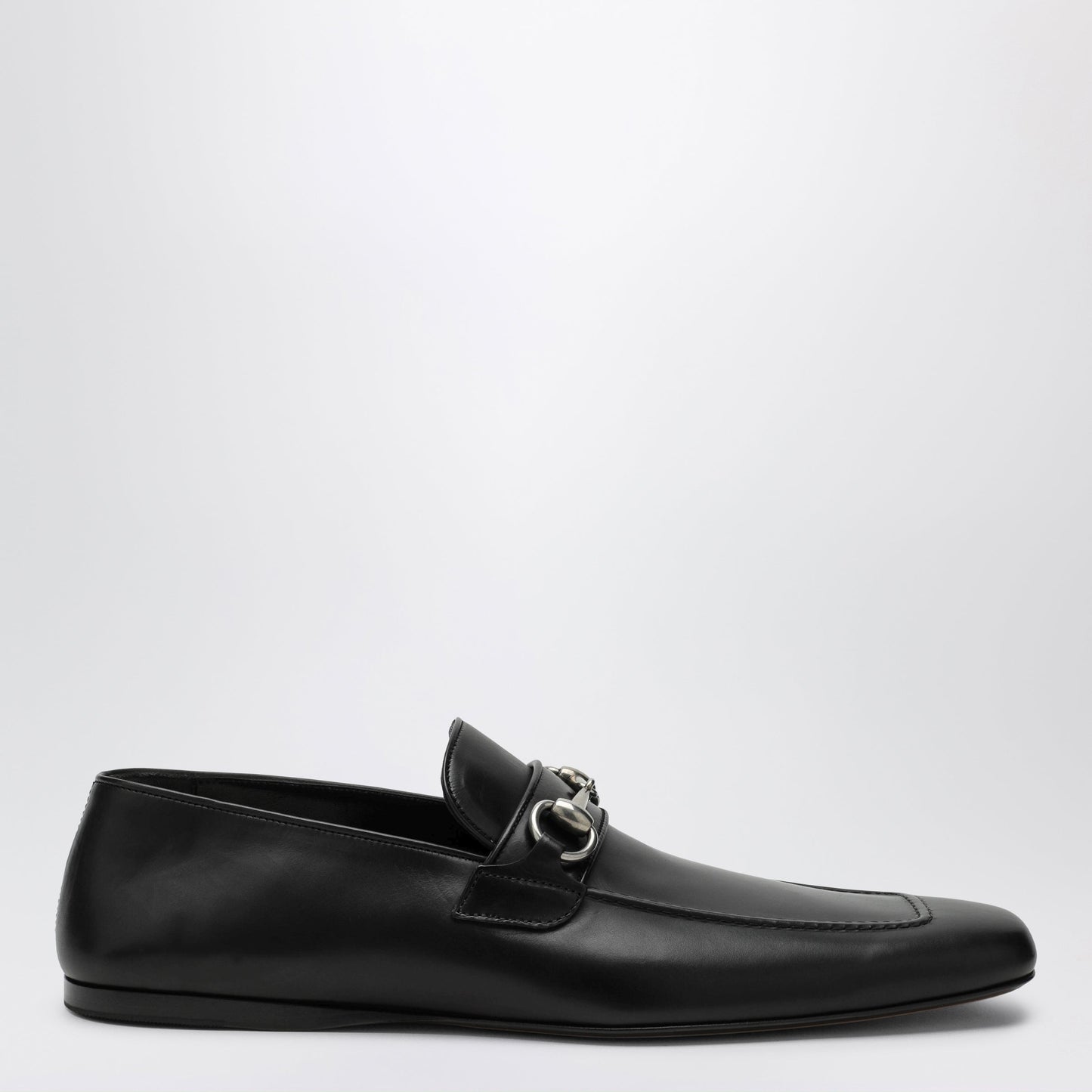 Gucci Black Horsebit Leather Moccasin Men GUCCI