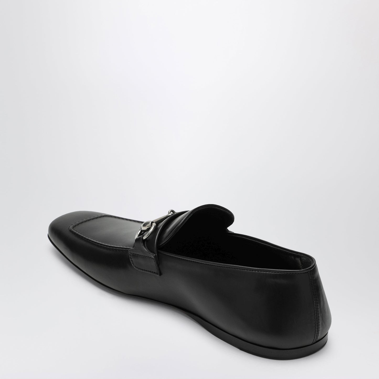 Gucci Black Horsebit Leather Moccasin Men GUCCI