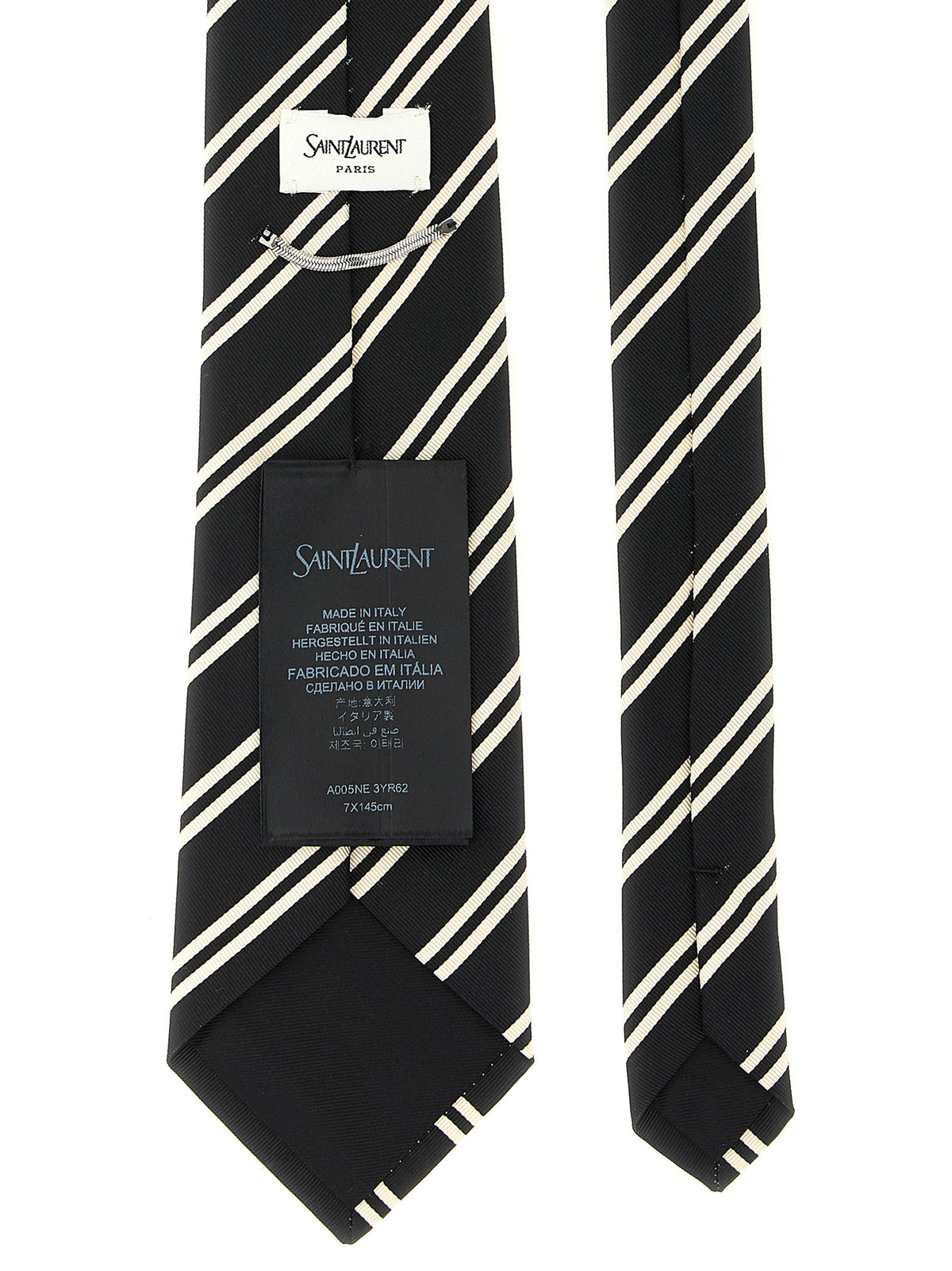 Saint Laurent Men Striped Tie SAINT LAURENT
