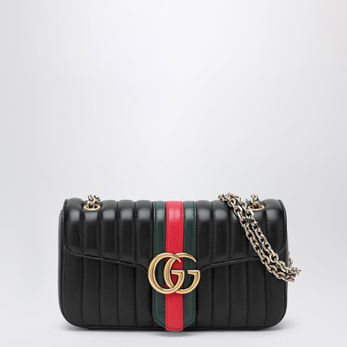 Gucci Jetset Gg Marmont Black Nappa Shoulder Bag Women GUCCI