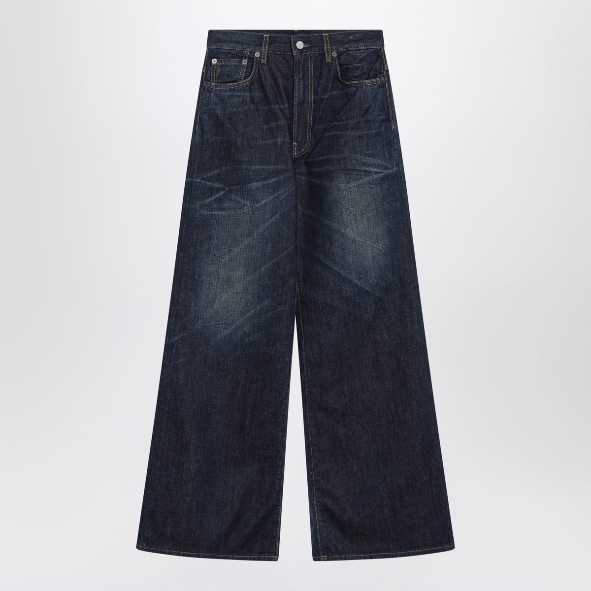 Acne Studios Dark Blue Jeans In Faded Denim Women ACNE STUDIOS