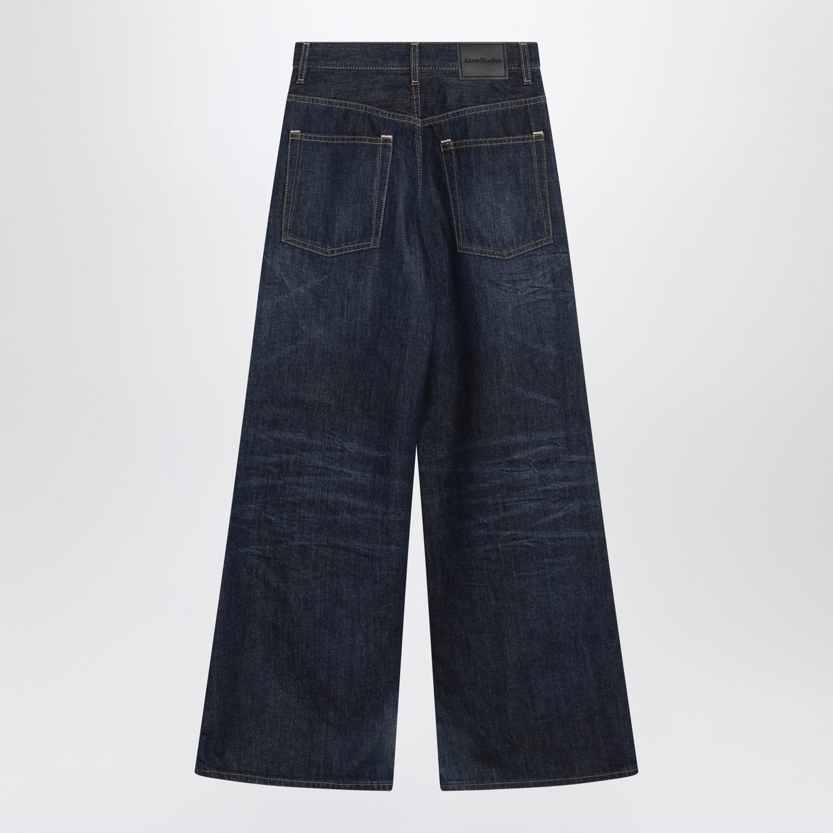 Acne Studios Dark Blue Jeans In Faded Denim Women ACNE STUDIOS
