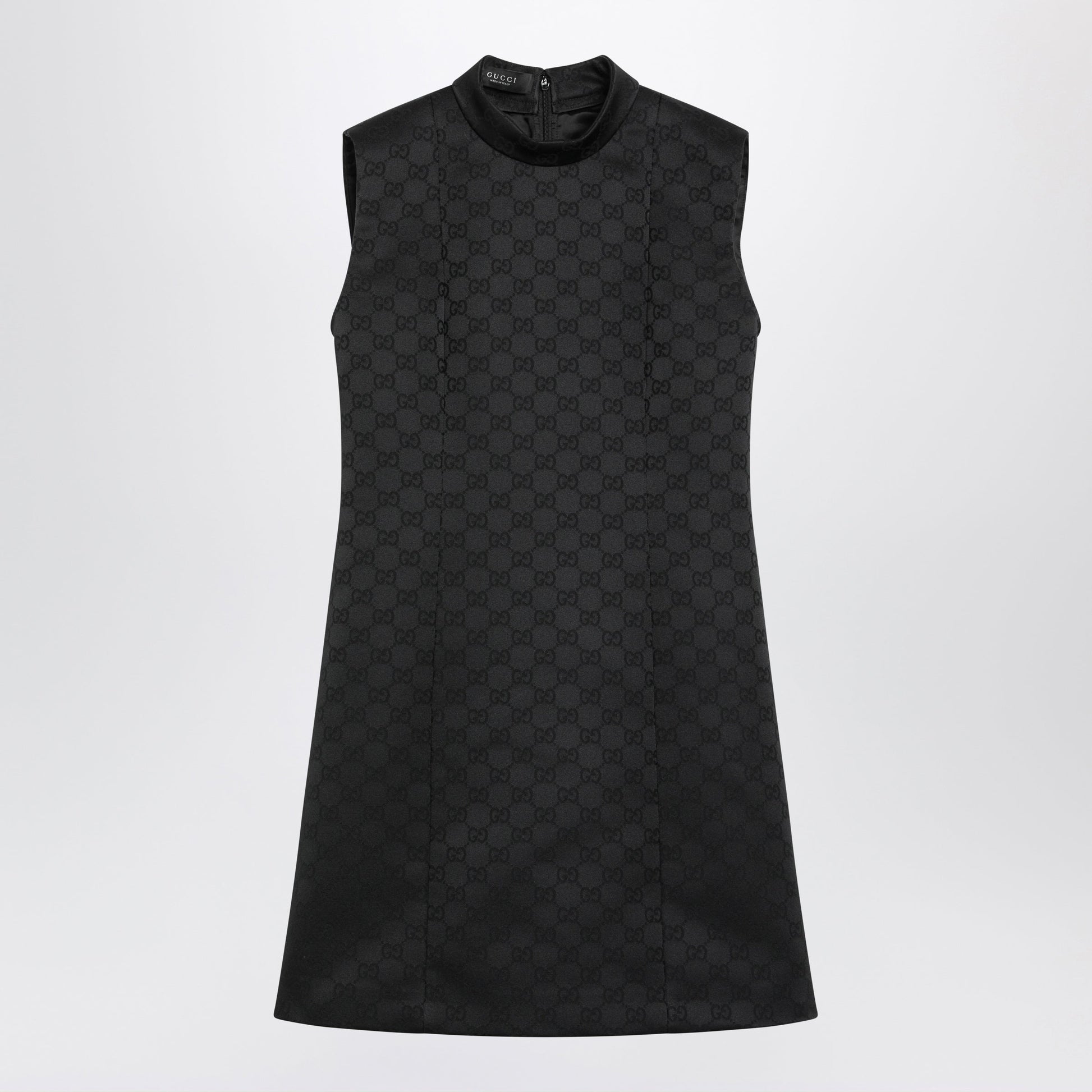 Gucci Black Gg Jacquard Viscose Dress Women GUCCI