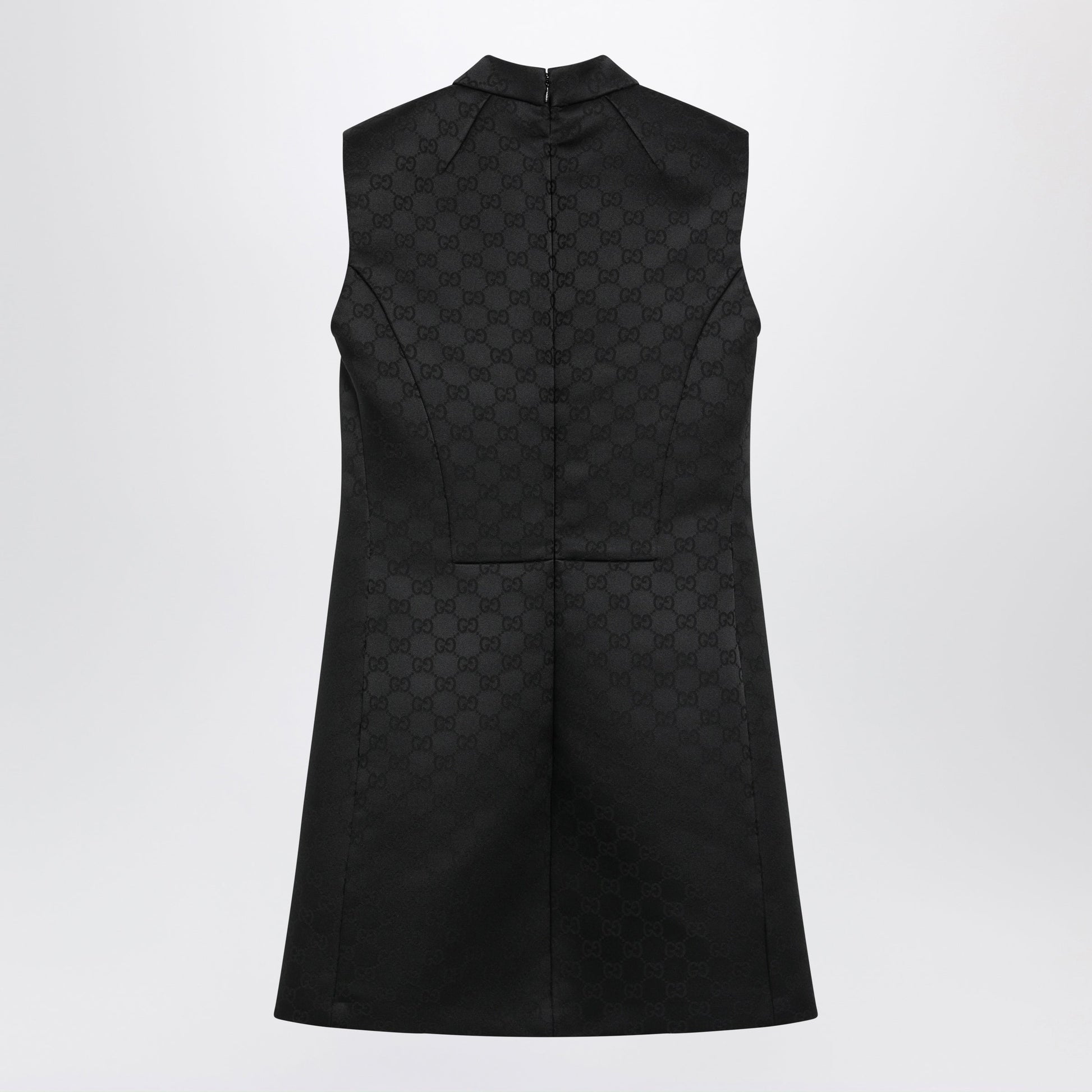 Gucci Black Gg Jacquard Viscose Dress Women GUCCI