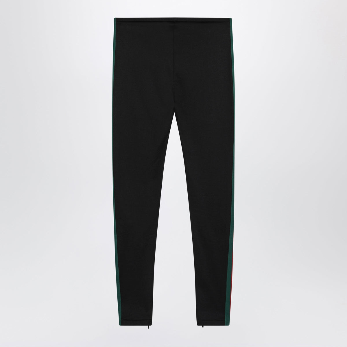 Gucci Black Leggings With Web Stripe In Cotton Blend Women GUCCI
