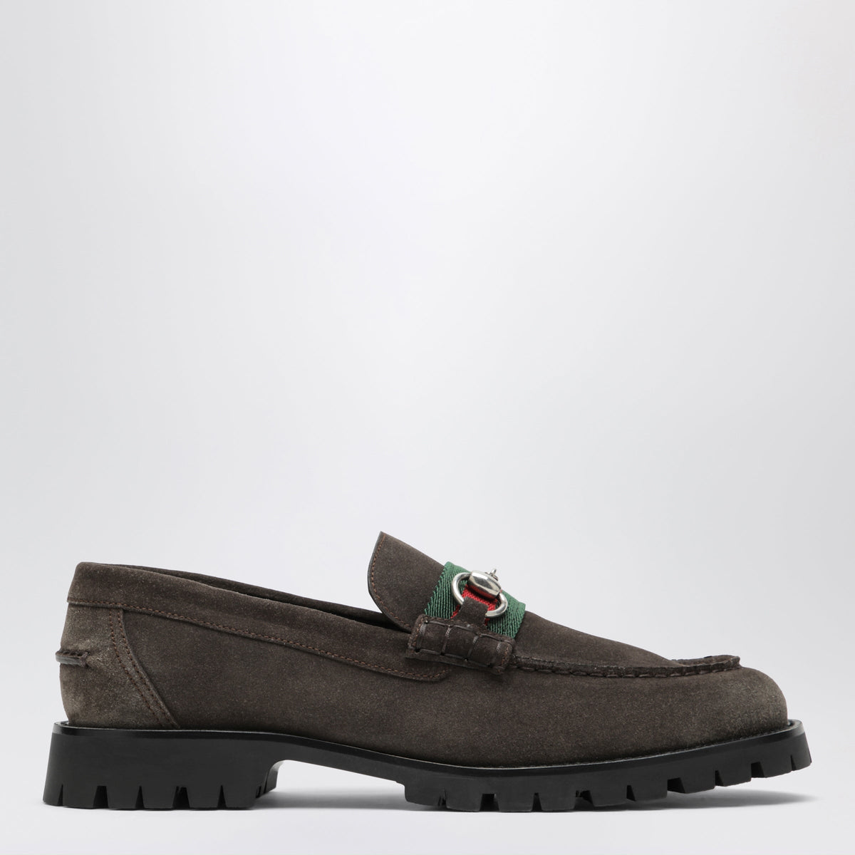 Gucci Dark Brown Suede Loafers Men GUCCI