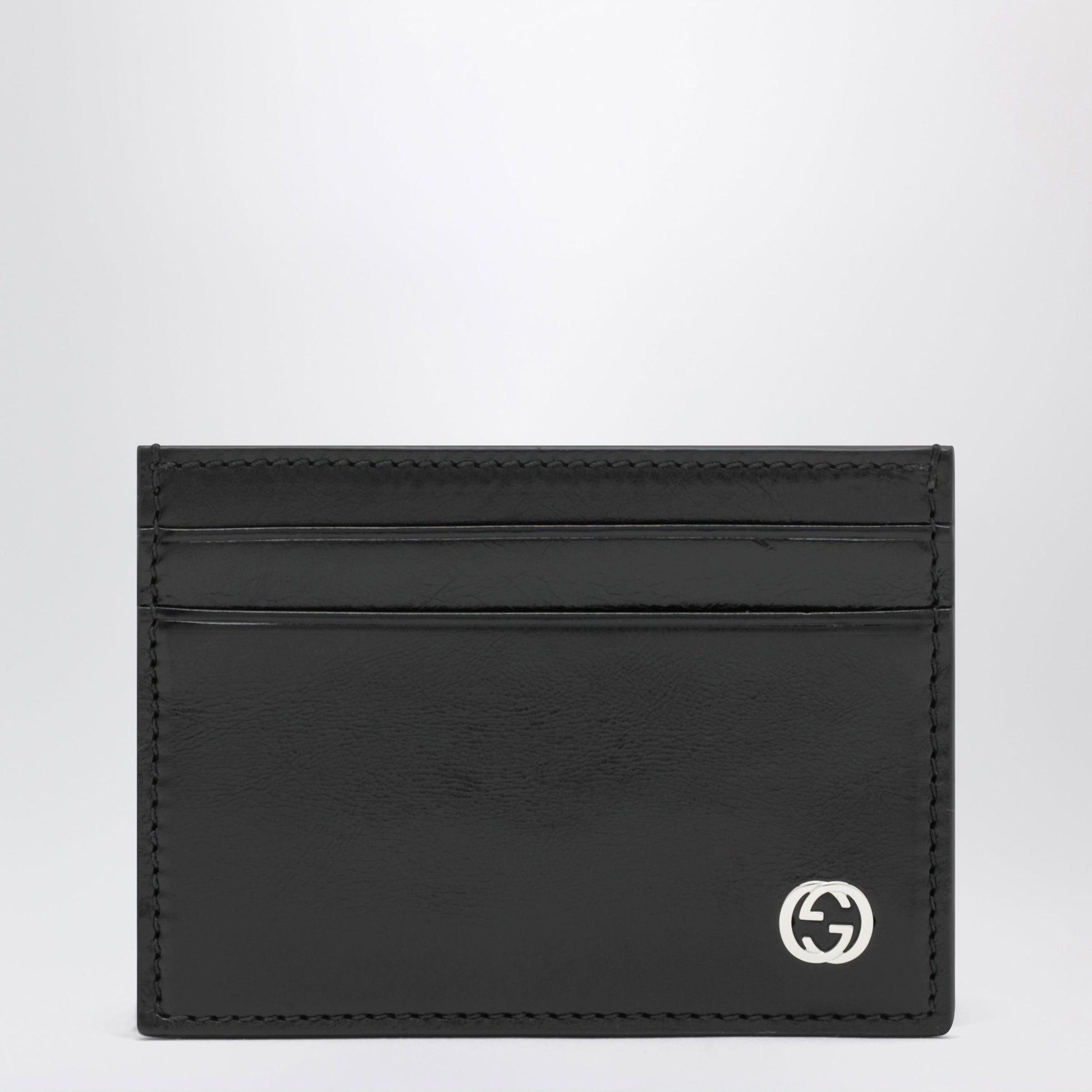 Gucci Black Leather Card Holder Men GUCCI