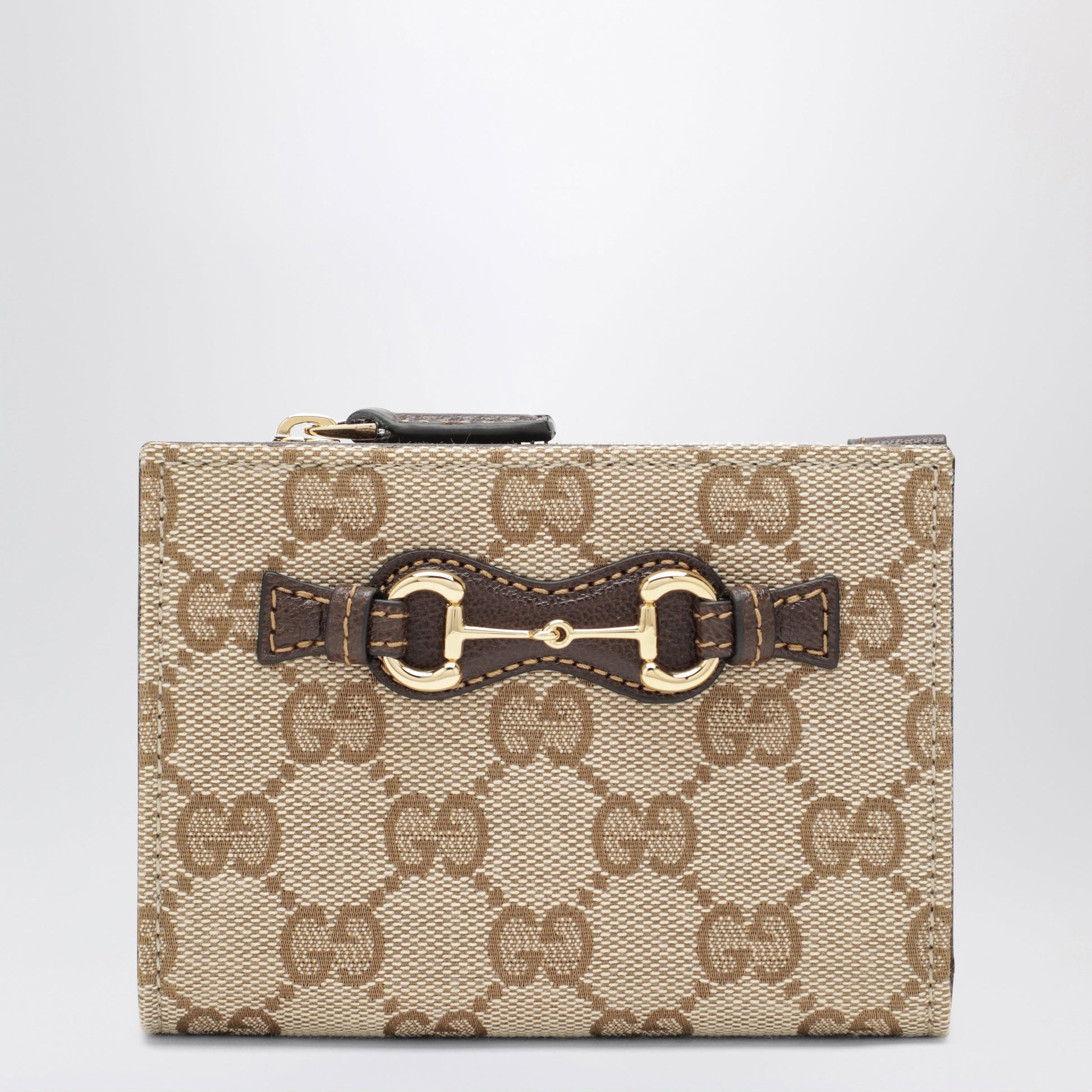 Gucci Small Wallet With Gg Fabric Horsebit Women GUCCI
