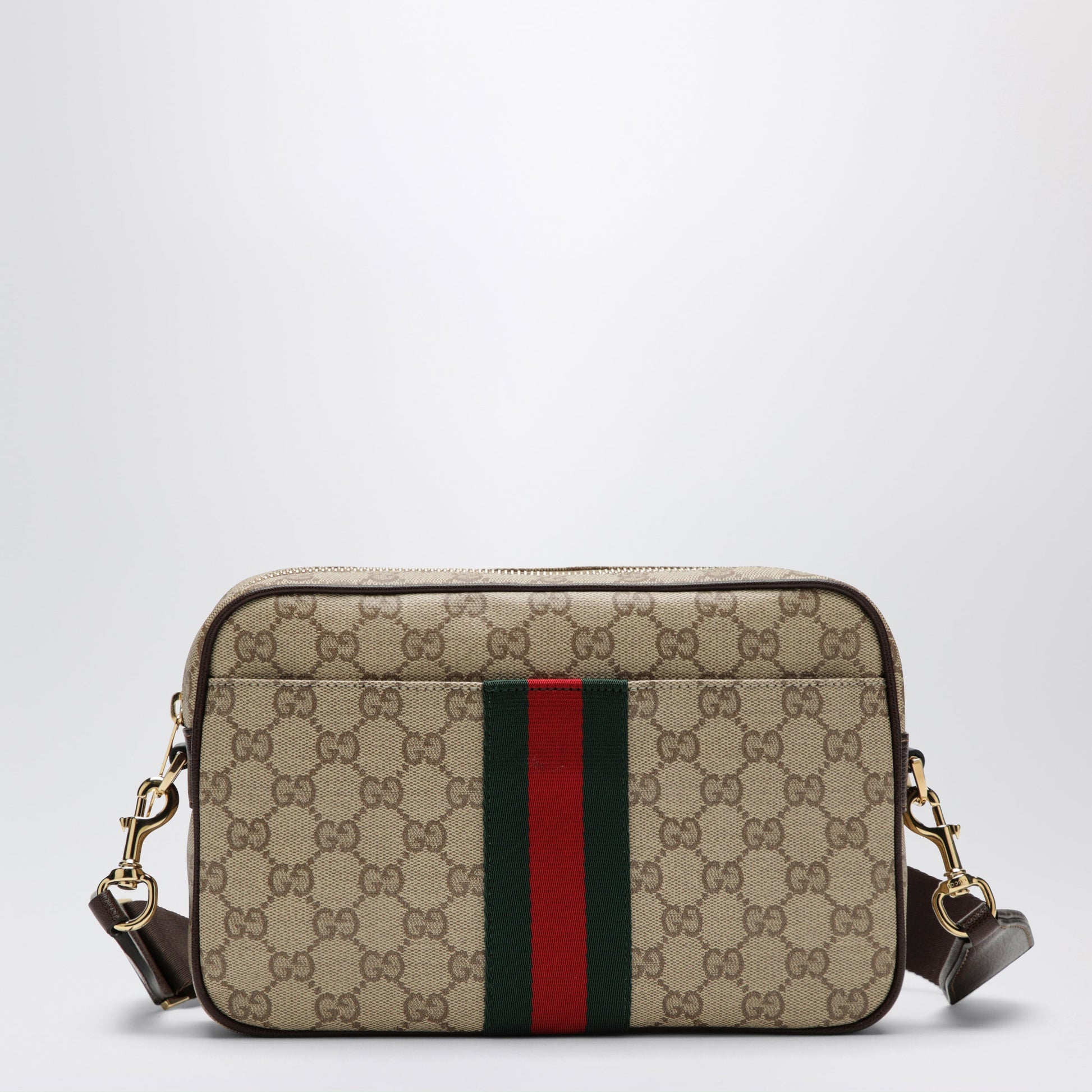 Gucci Small Shoulder Bag In Coated Gg Fabric Men GUCCI