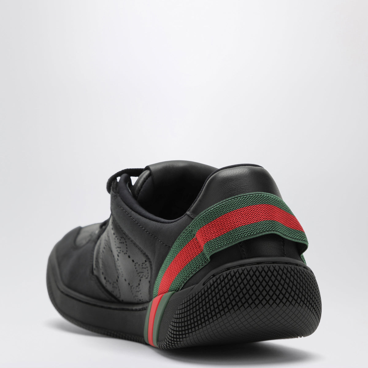 Gucci Black Leather Screener Sneakers Women GUCCI