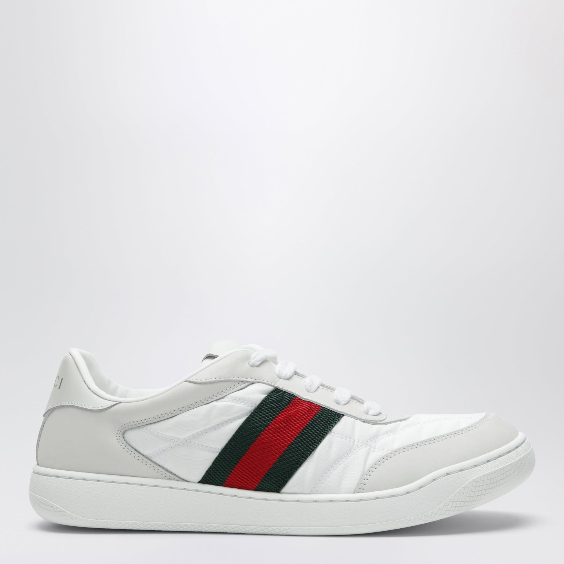 Gucci Screener Grey And White Nylon Sneakers Women GUCCI