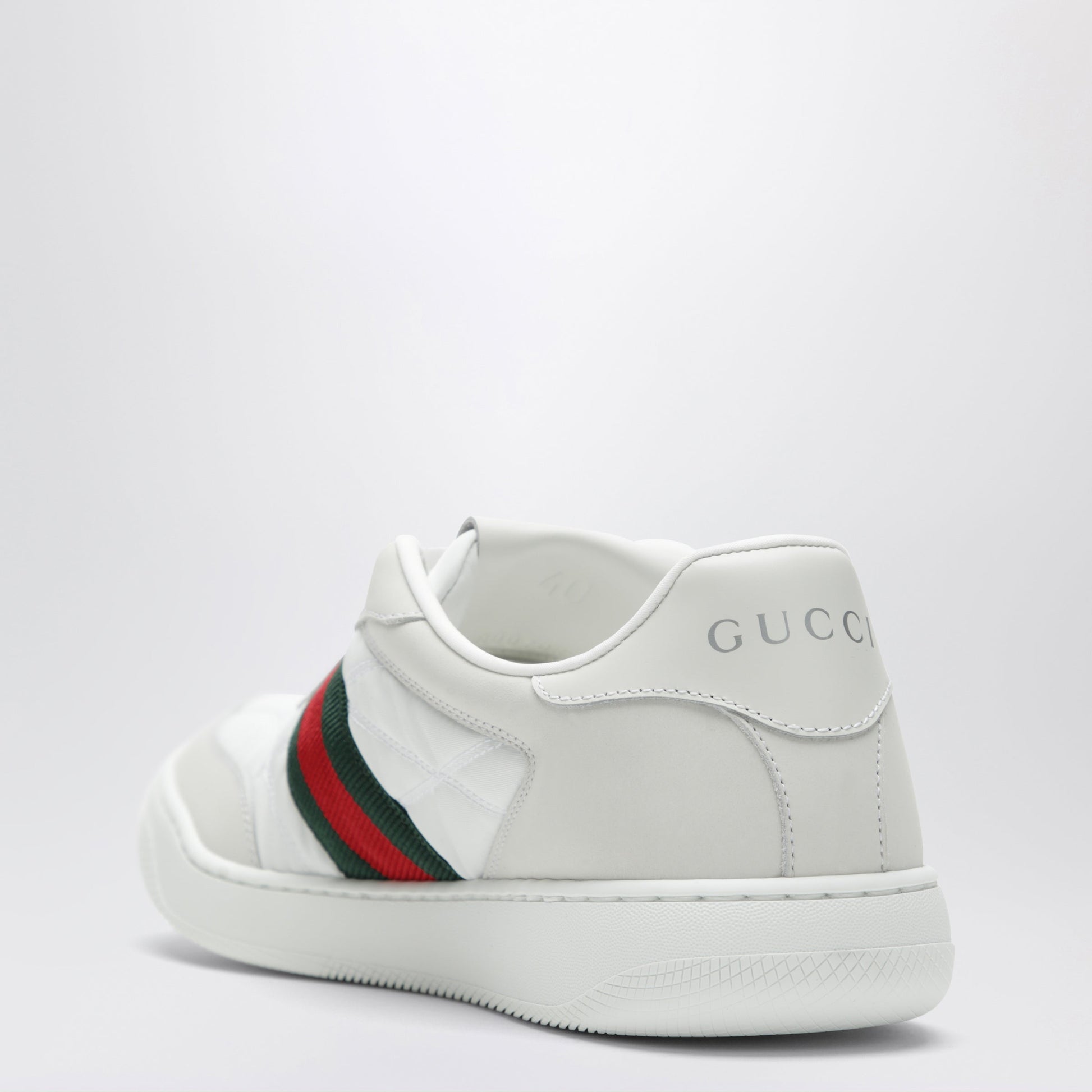 Gucci Screener Grey And White Nylon Sneakers Women GUCCI
