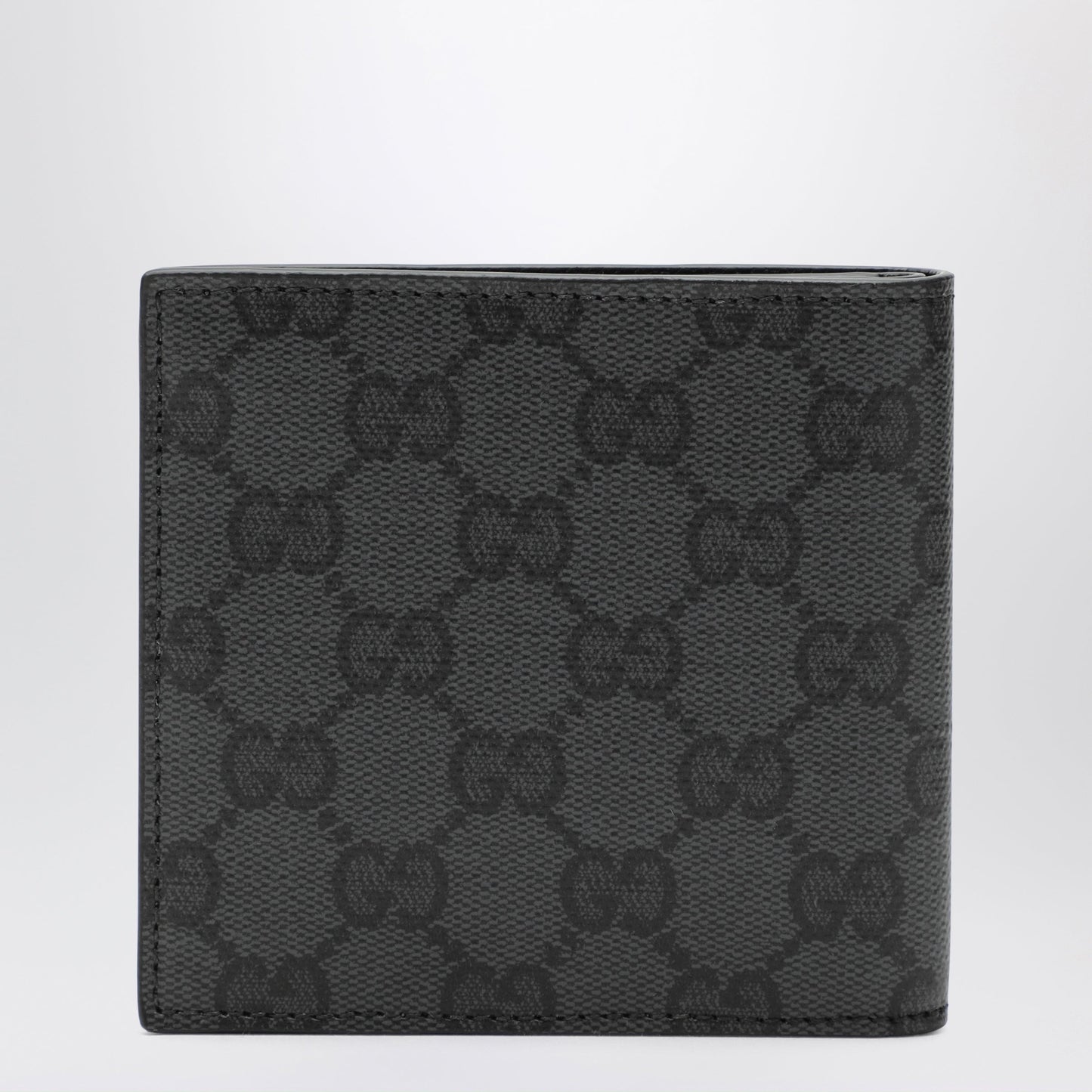 Gucci Black Bi-Fold Wallet In Coated Gg Fabric Men GUCCI