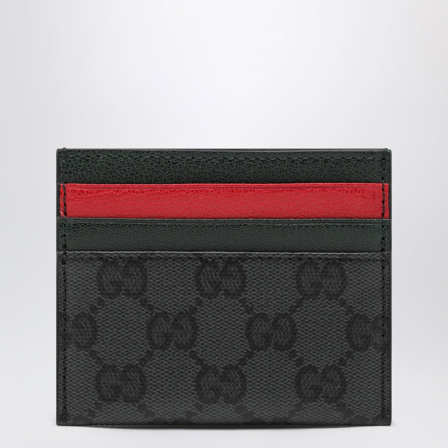 Gucci Black Gg Supreme Canvas Card Holder Men GUCCI
