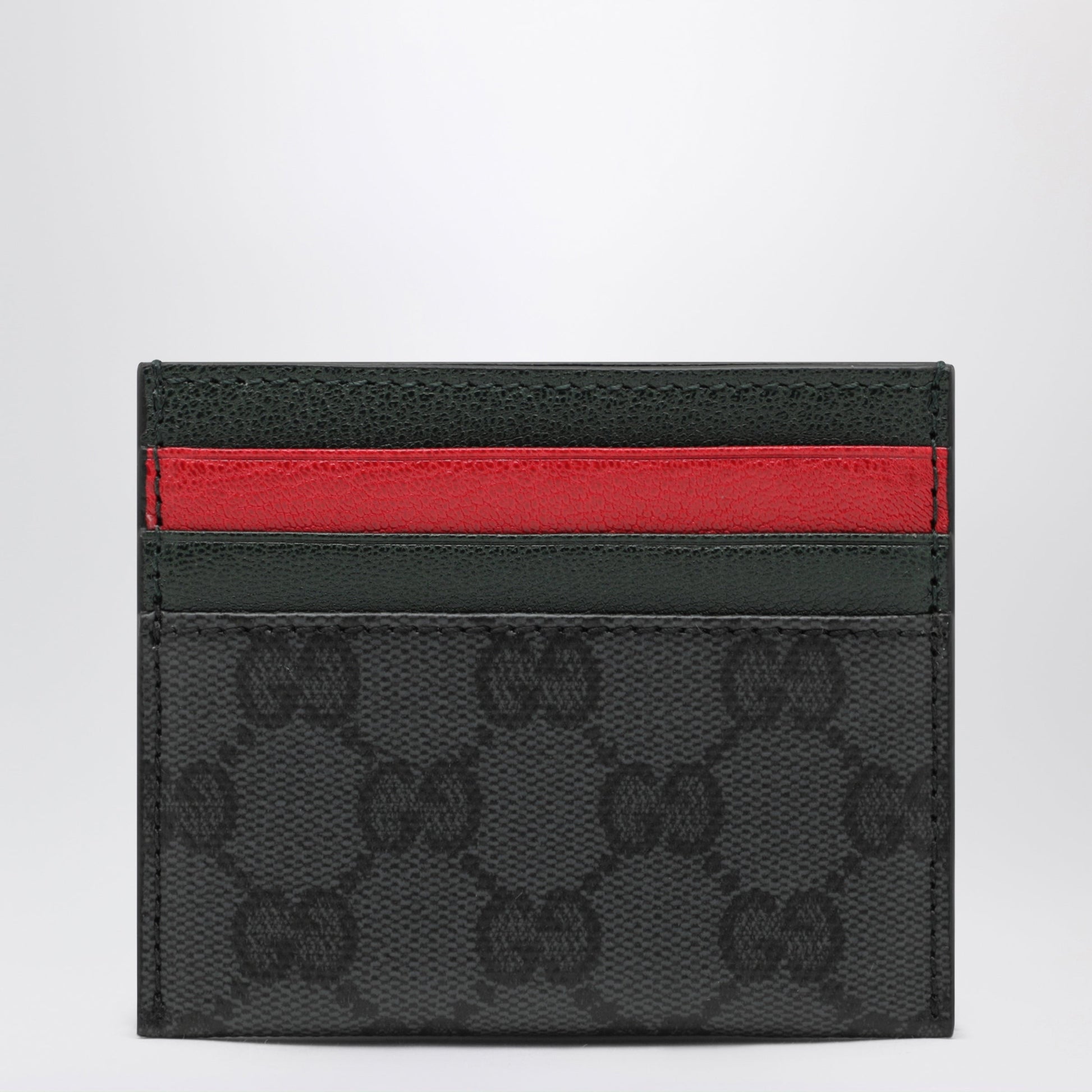 Gucci Black Gg Supreme Canvas Card Holder Men GUCCI
