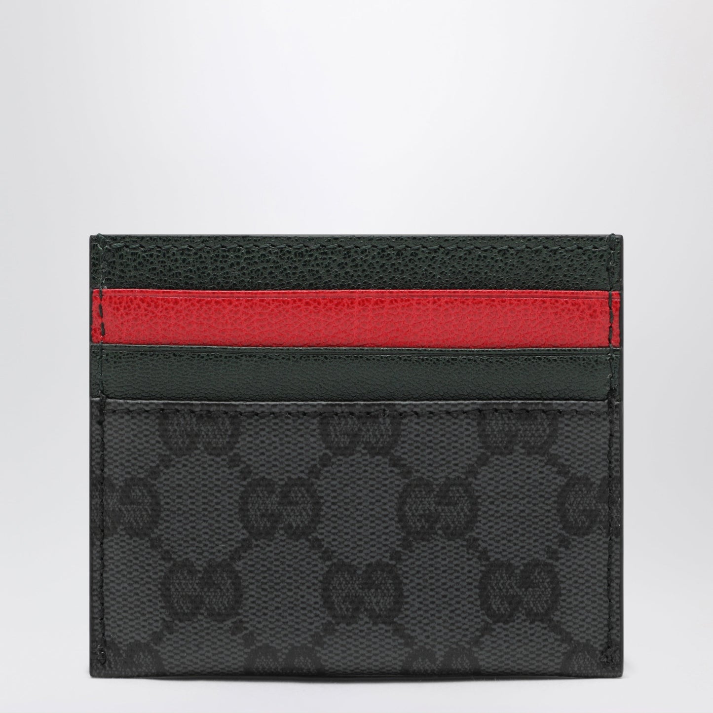 Gucci Black Gg Supreme Canvas Card Holder Men GUCCI