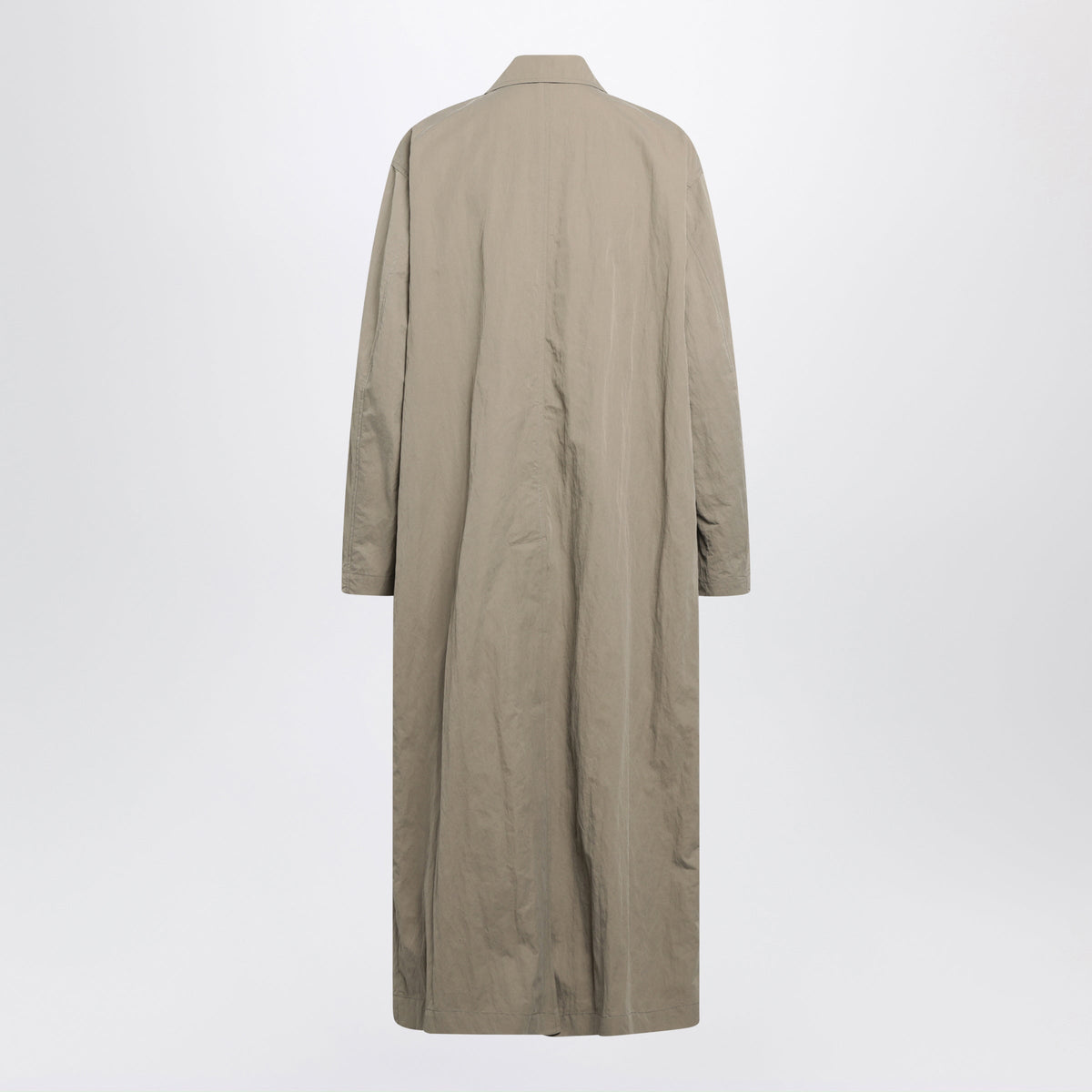 Gucci Oversized Trench Coat In Taupe Beige Nylon Women GUCCI