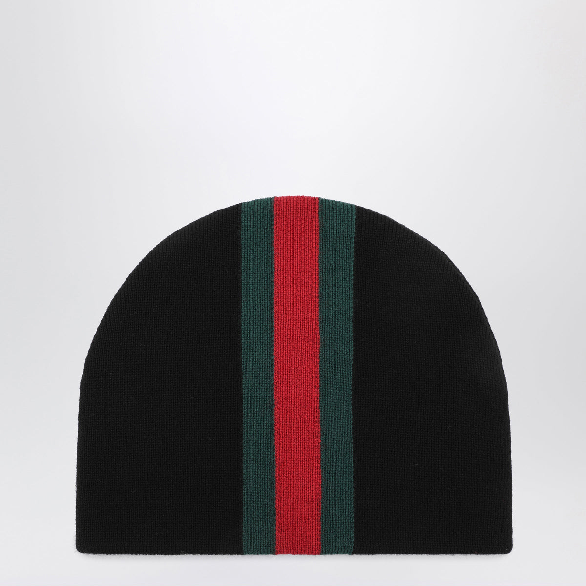 Gucci Black Wool Hat With Web Ribbon Men GUCCI