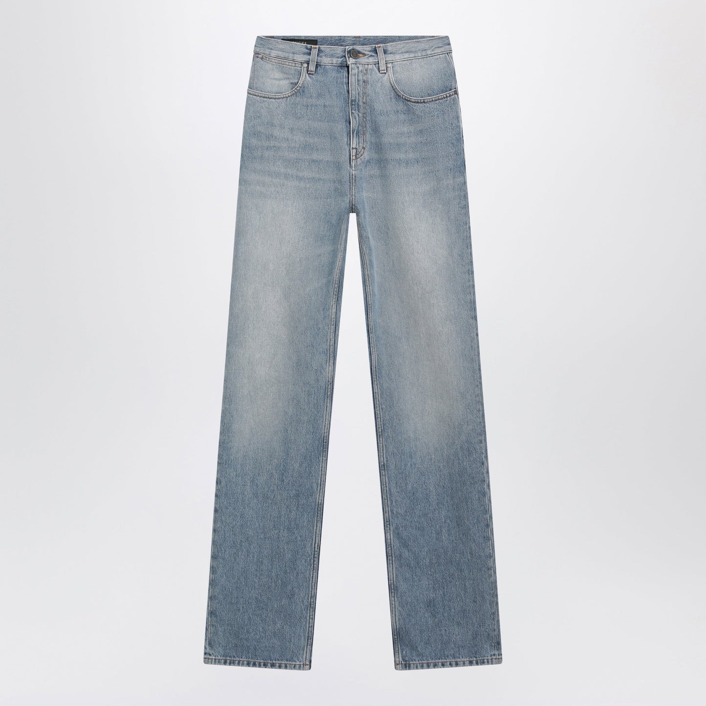 Gucci Bleached Stone-Washed Denim Trousers Men GUCCI