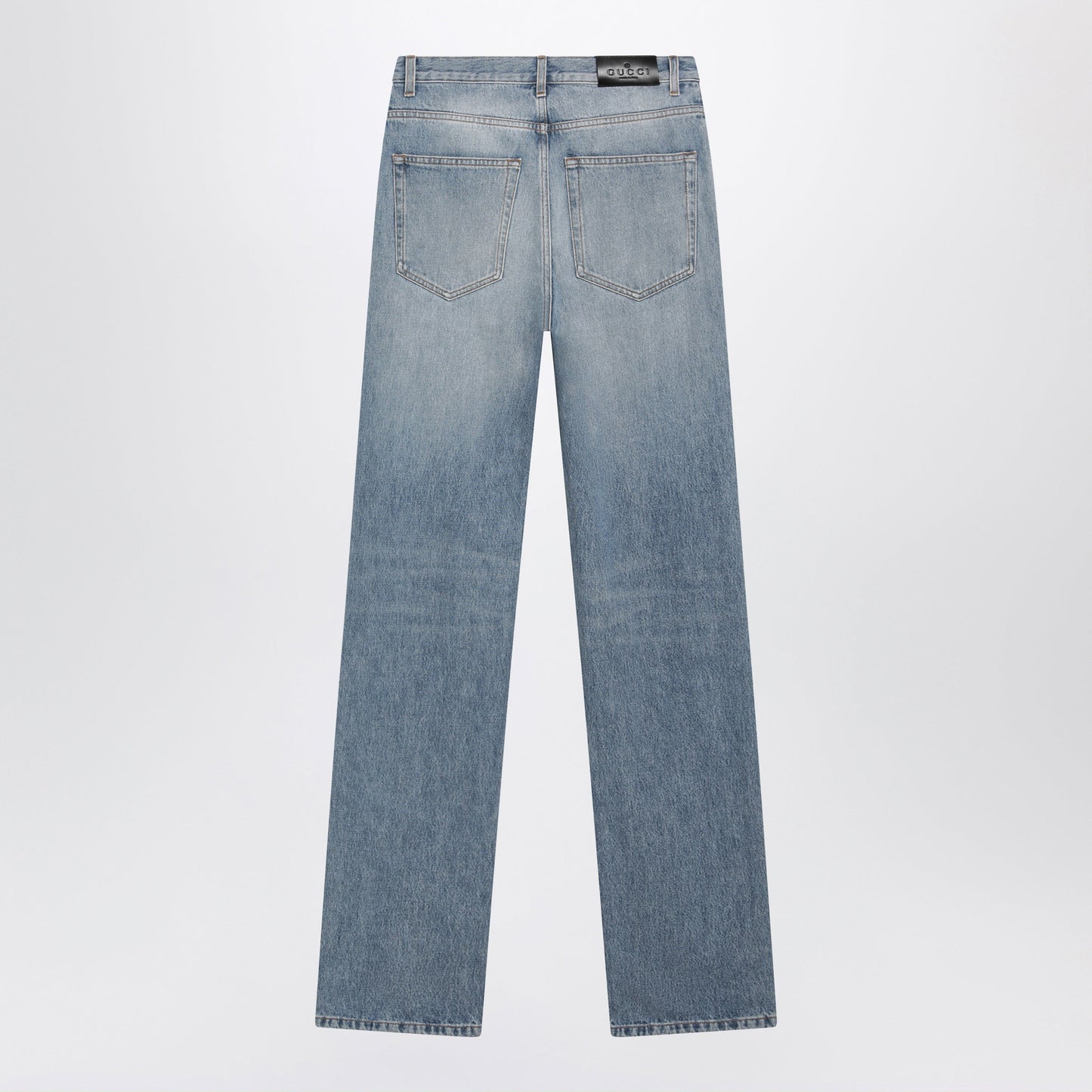 Gucci Bleached Stone-Washed Denim Trousers Men GUCCI