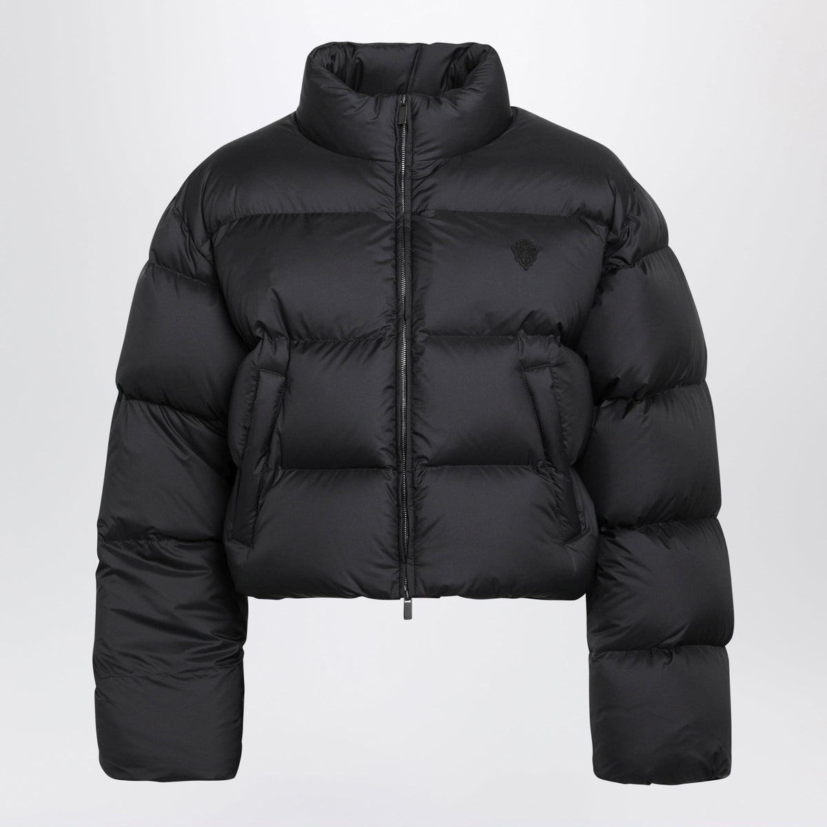 Gucci Black Cropped Padded Zip Jacket Women GUCCI