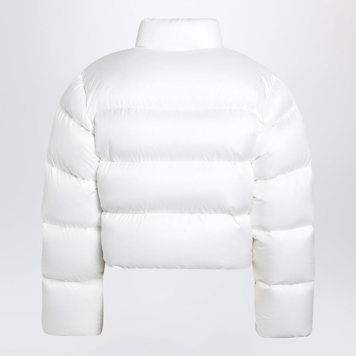 Gucci White Cropped Padded Zip-Up Down Jacket Women GUCCI
