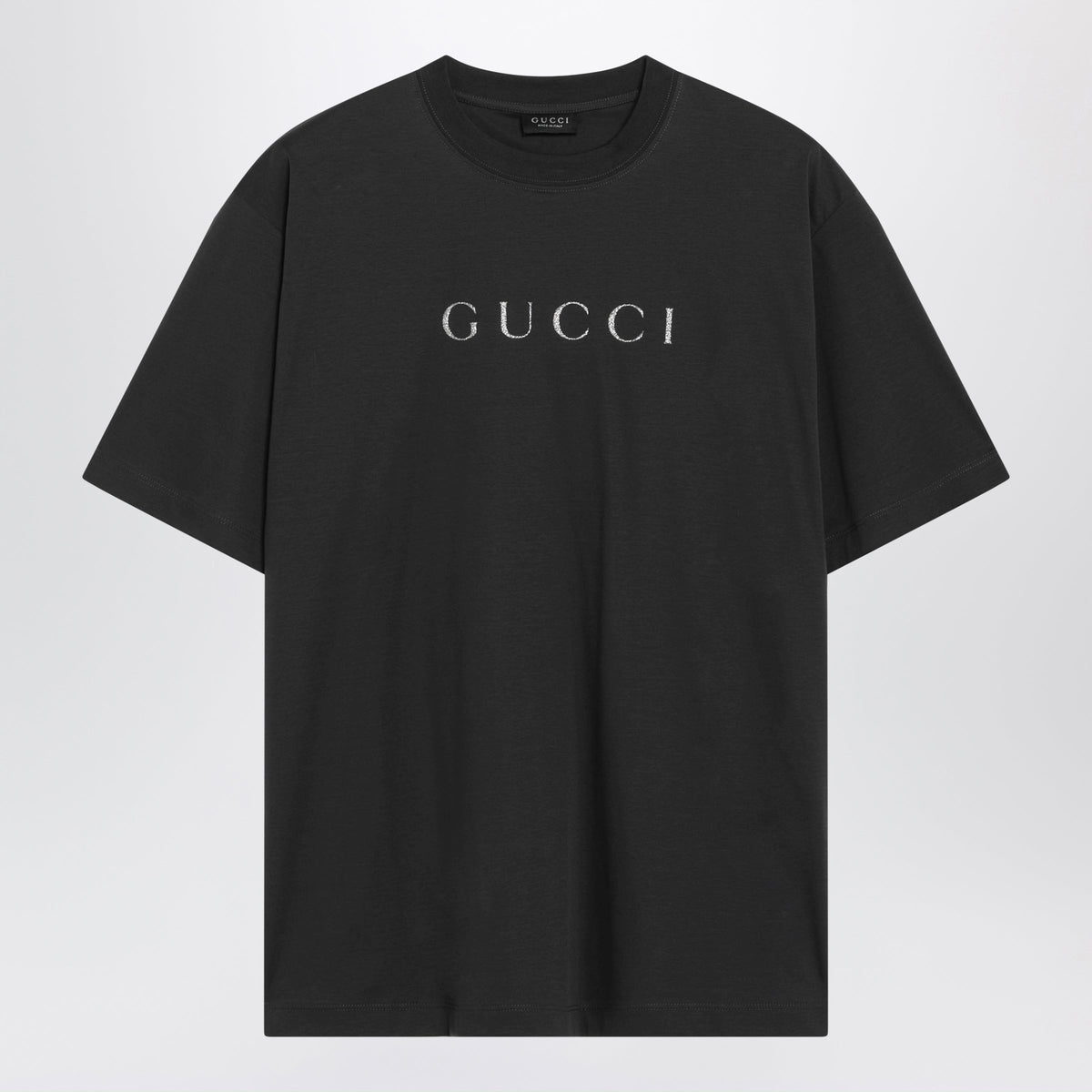 Gucci Black Crew-Neck T-Shirt In Cotton Jersey Women GUCCI