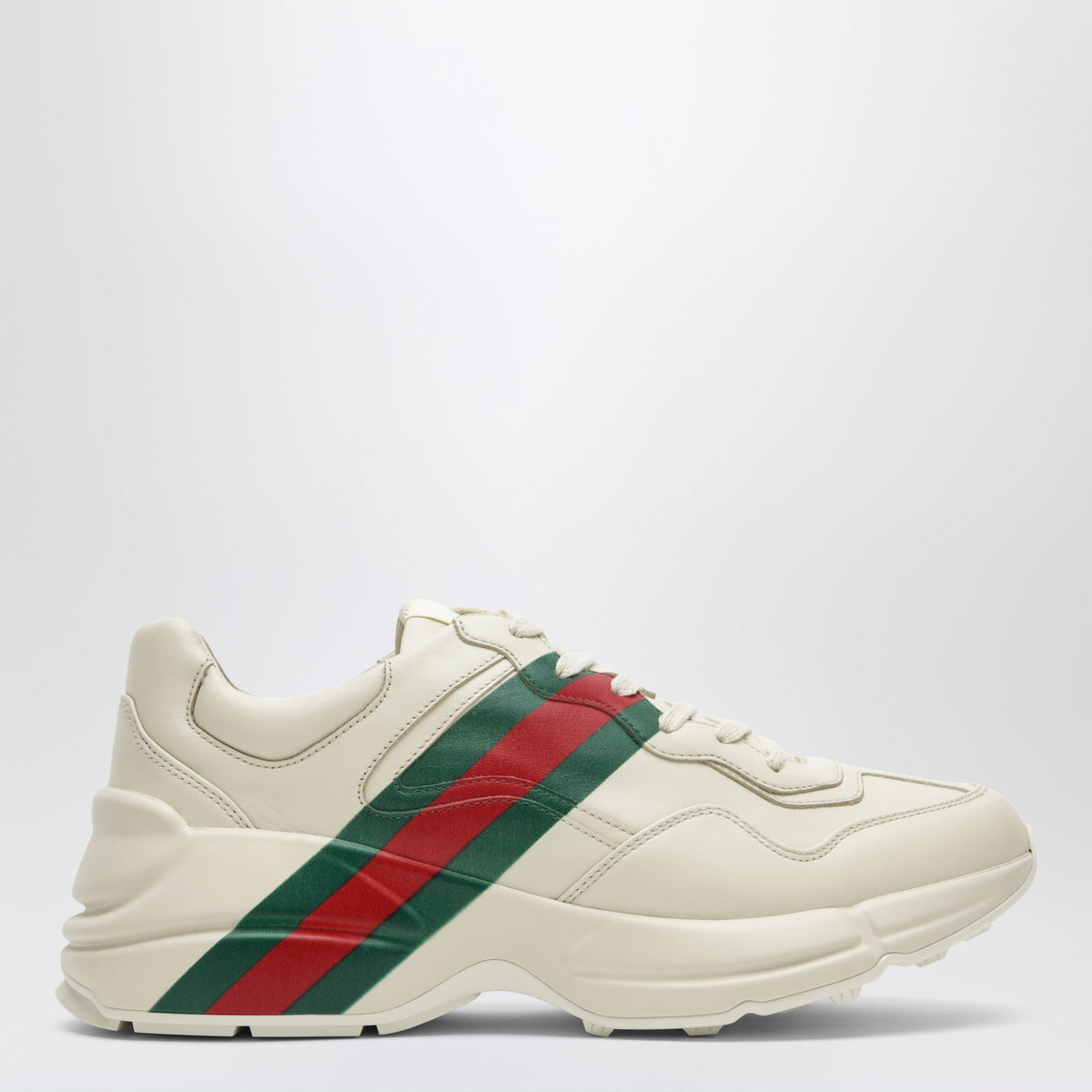 Gucci Rhyton Ivory Leather Sneakers Women GUCCI