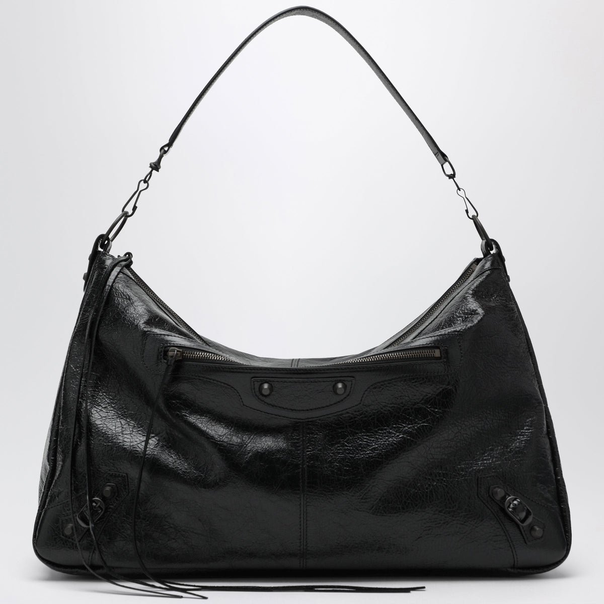 Balenciaga Black Le City Moto Large Bag In Leather Men BALENCIAGA