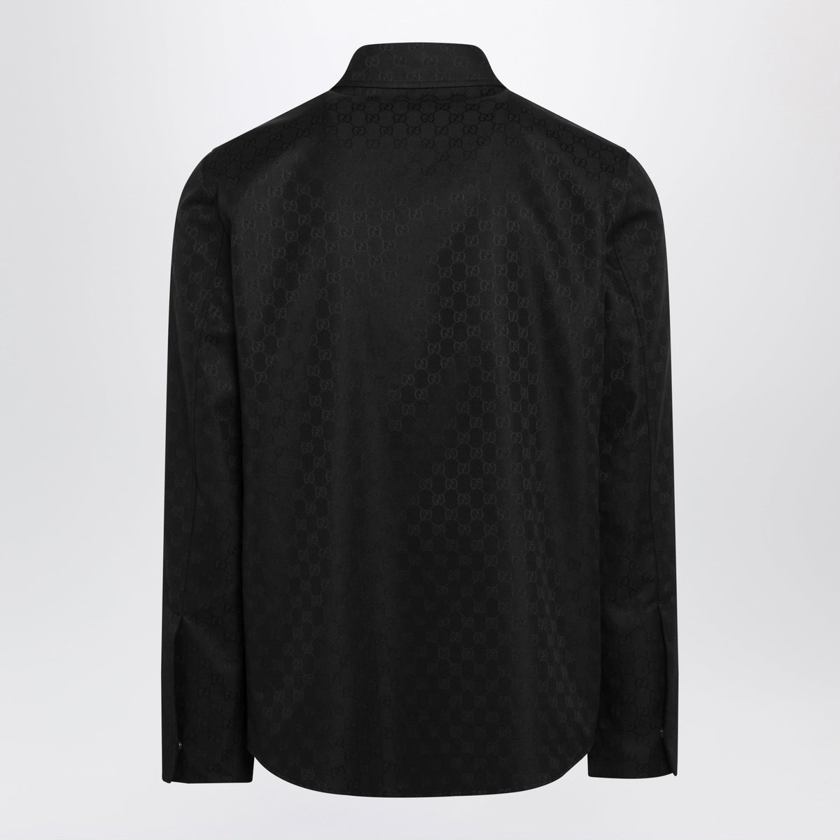 Gucci Black Gg Supreme Cotton Shirt Men GUCCI