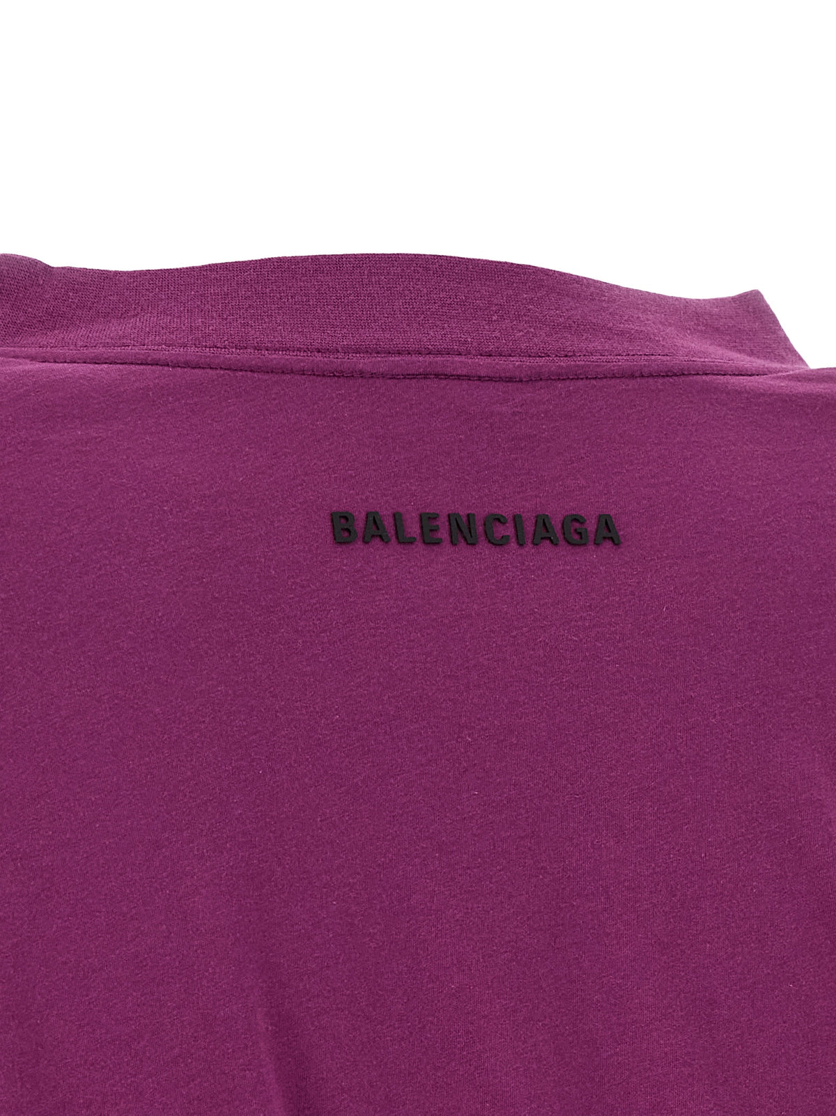 Balenciaga Women Pleated Pattern T-Shirt BALENCIAGA