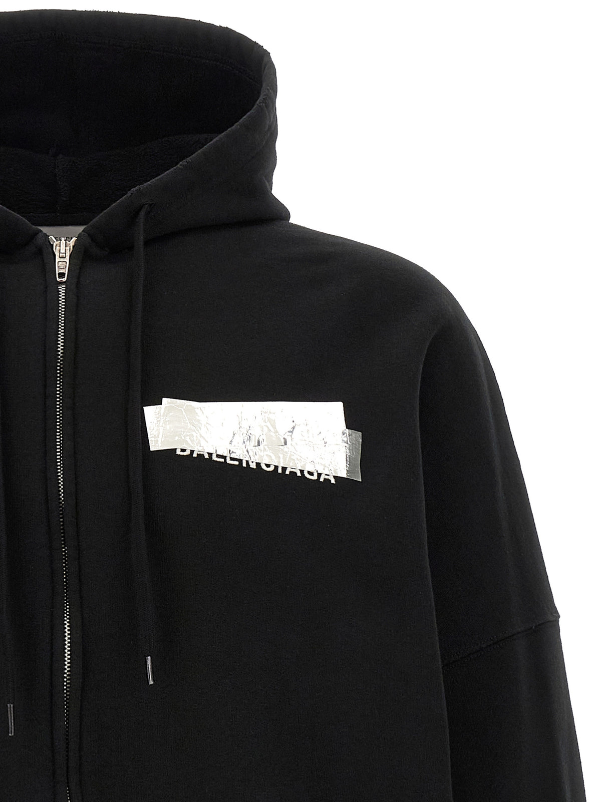 Balenciaga Men 'Silver Tape' Hoodie BALENCIAGA