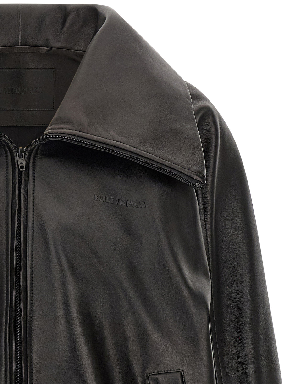 Balenciaga Men Black Leather 'Le City' Jacket BALENCIAGA