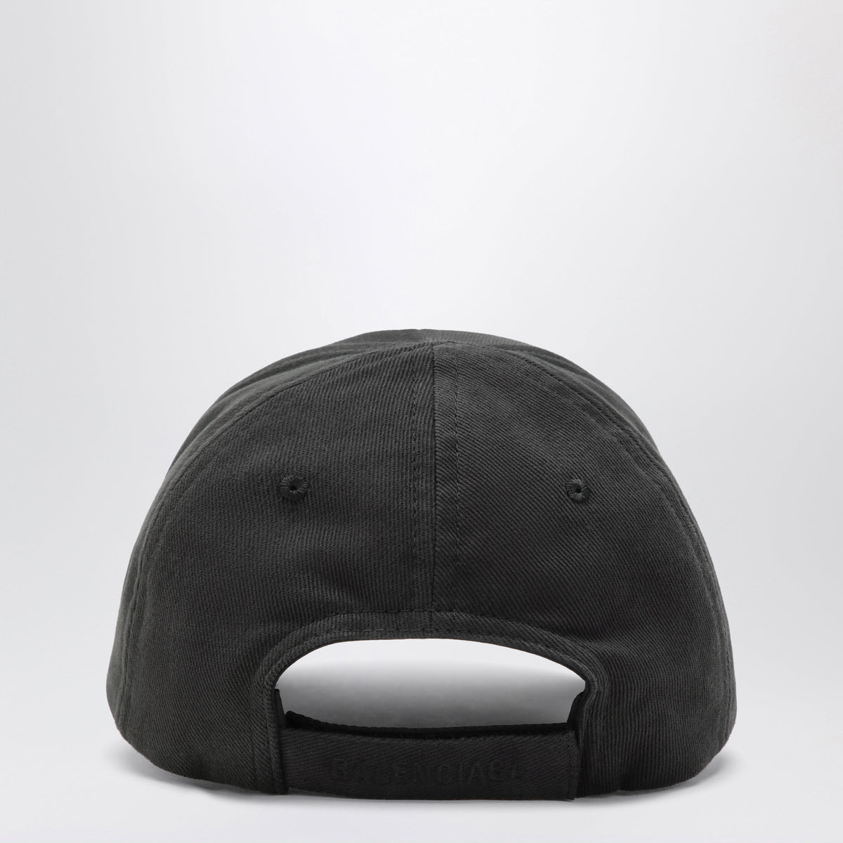 Balenciaga Black Baseball Cap With Graphic Logo Patch Men BALENCIAGA