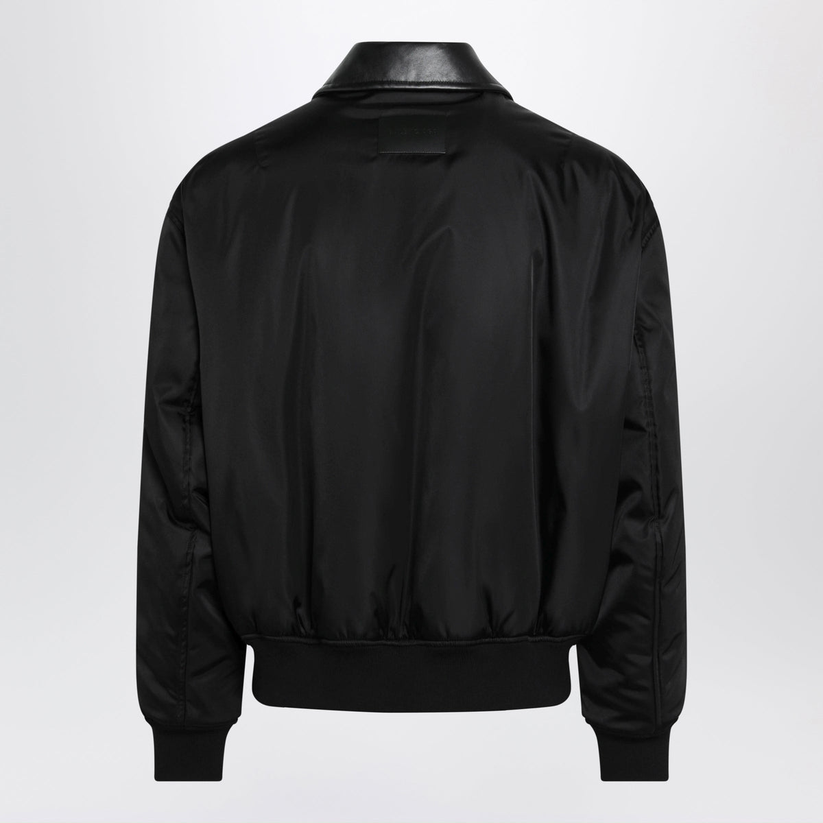 Balenciaga Black Zip-Up Bomber Jacket In Cotton Blend Men BALENCIAGA