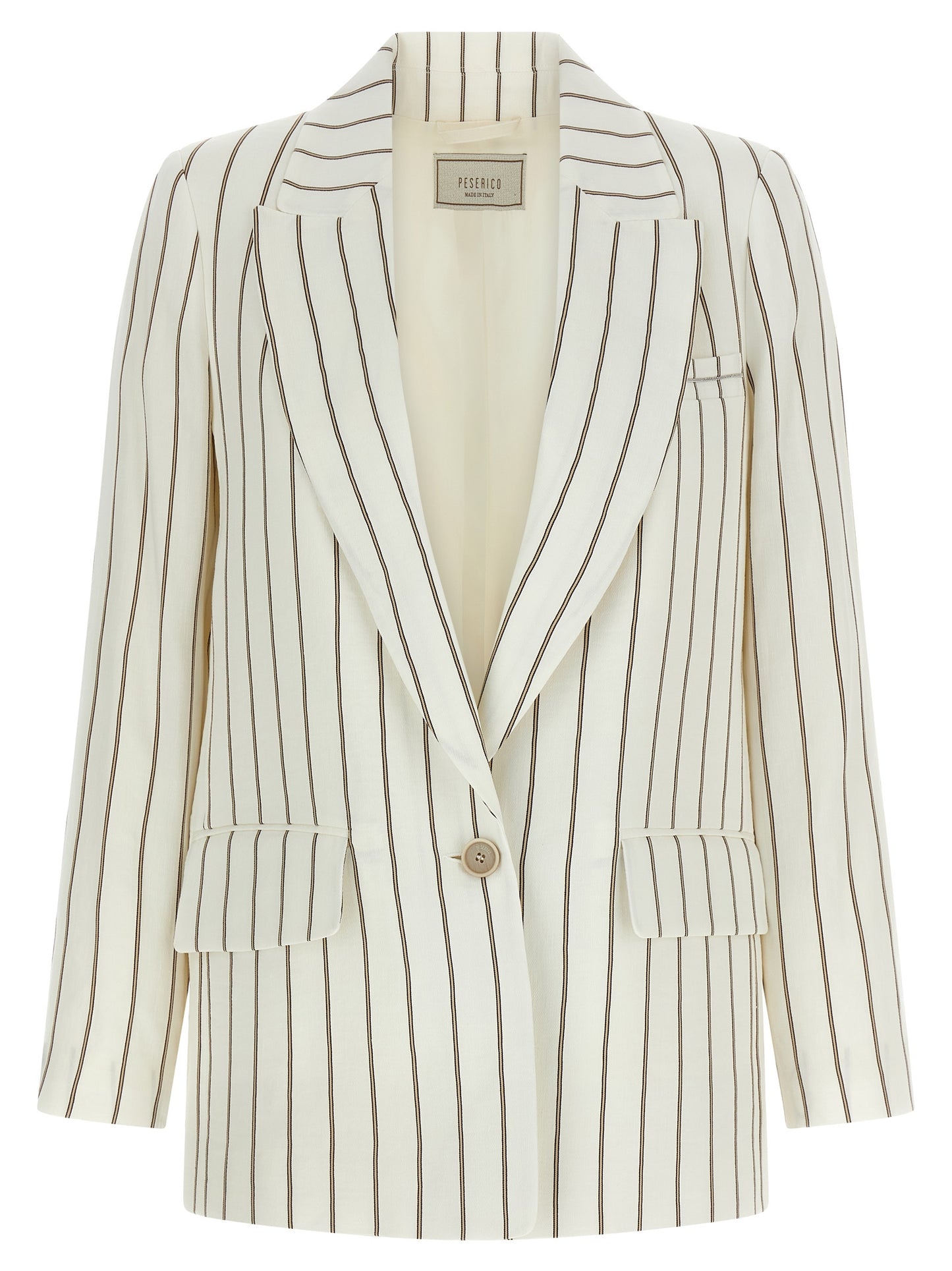 Peserico Women Pinstripe Twill Blazer
