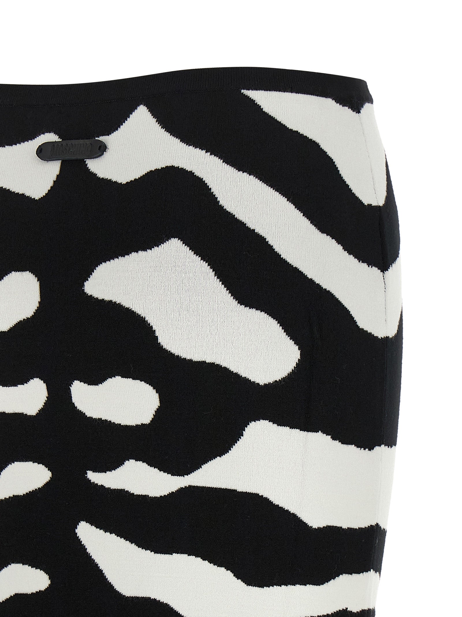 Moschino Women Zebra Intarsia Skirt MOSCHINO