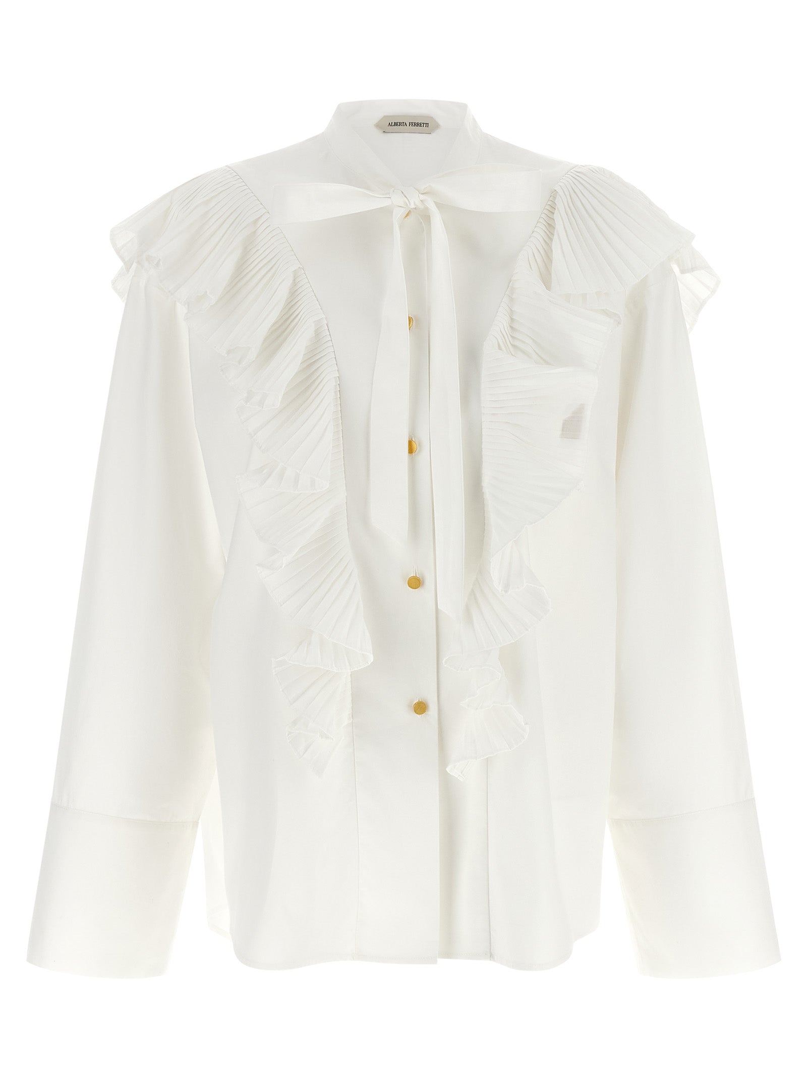 Alberta Ferretti Women Pleated Ruffle Shirt ALBERTA FERRETTI