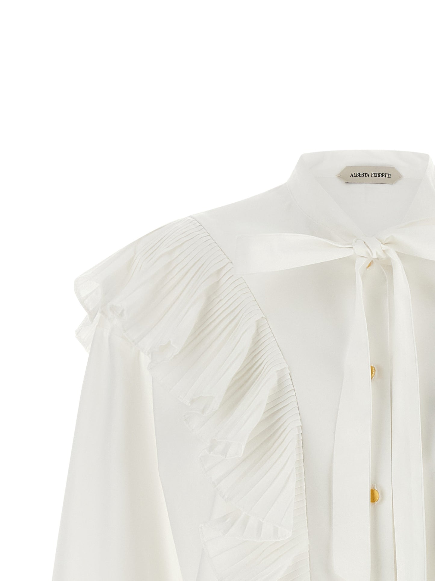 Alberta Ferretti Women Pleated Ruffle Shirt ALBERTA FERRETTI