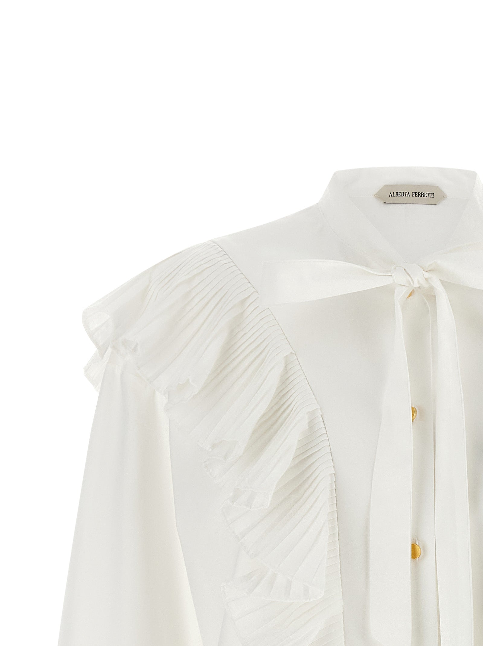 Alberta Ferretti Women Pleated Ruffle Shirt ALBERTA FERRETTI