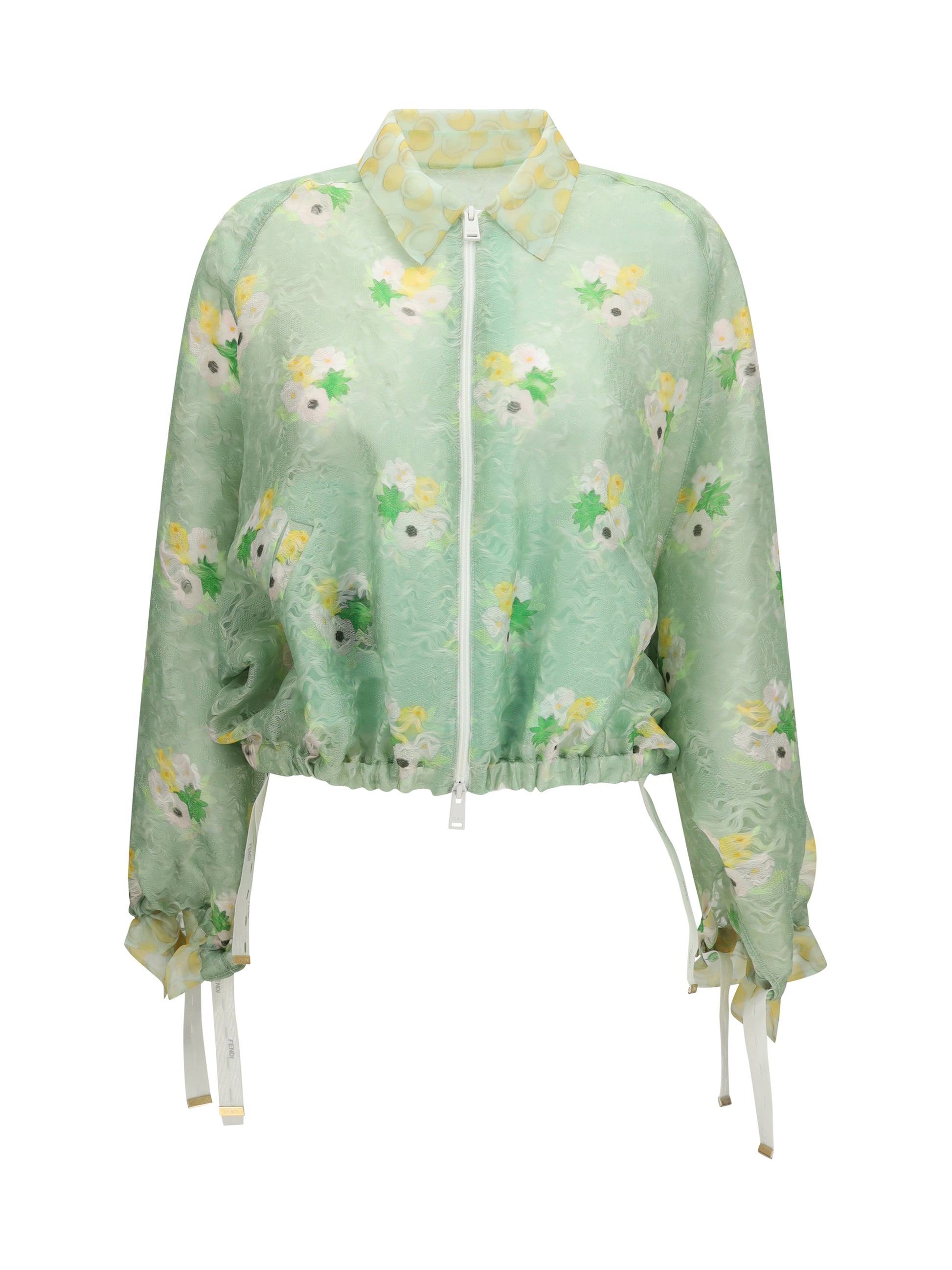 Fendi Women Organza Lace Jacket FENDI
