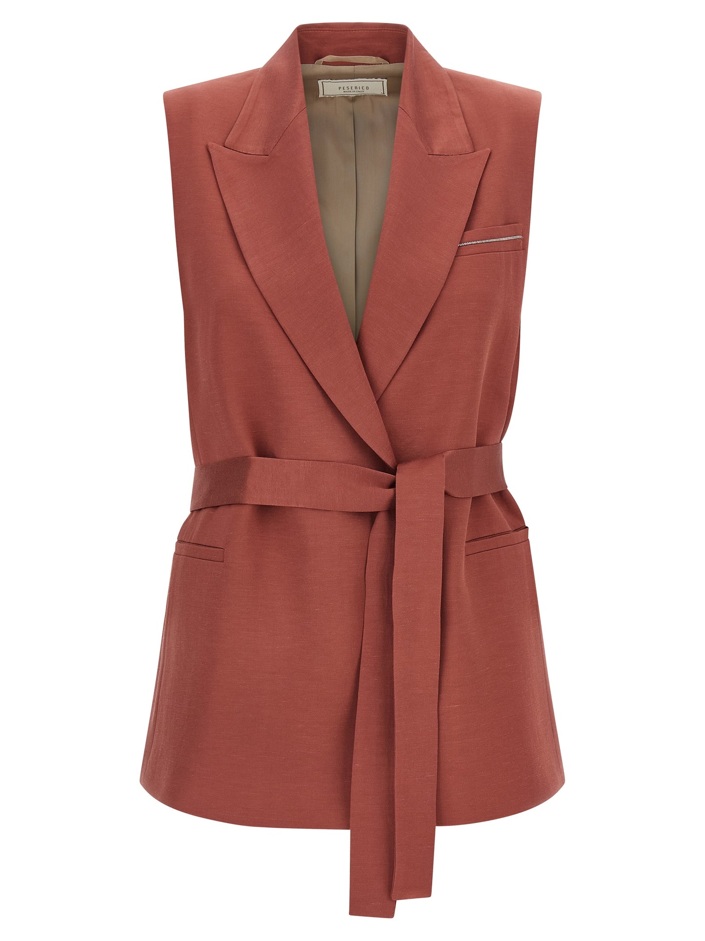 Peserico Women Linen Viscose Vest PESERICO