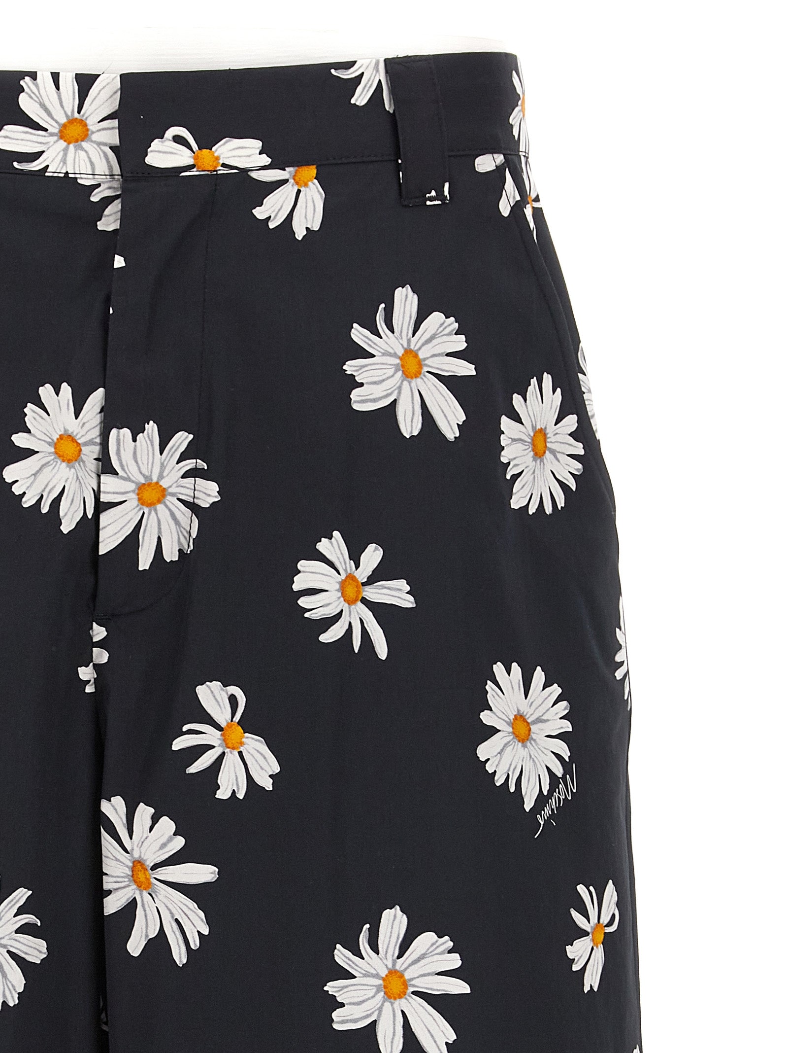 Moschino Men 'Margherite' Print Bermuda Shorts MOSCHINO