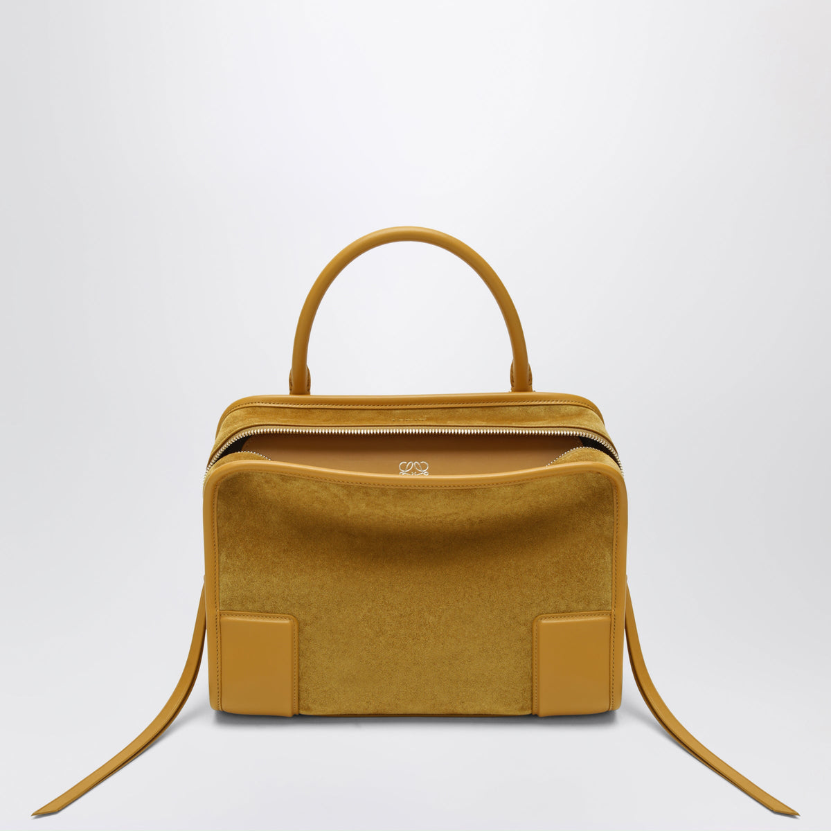 Loewe Ochre Medium Amazona 180 Bag In Suede Women LOEWE